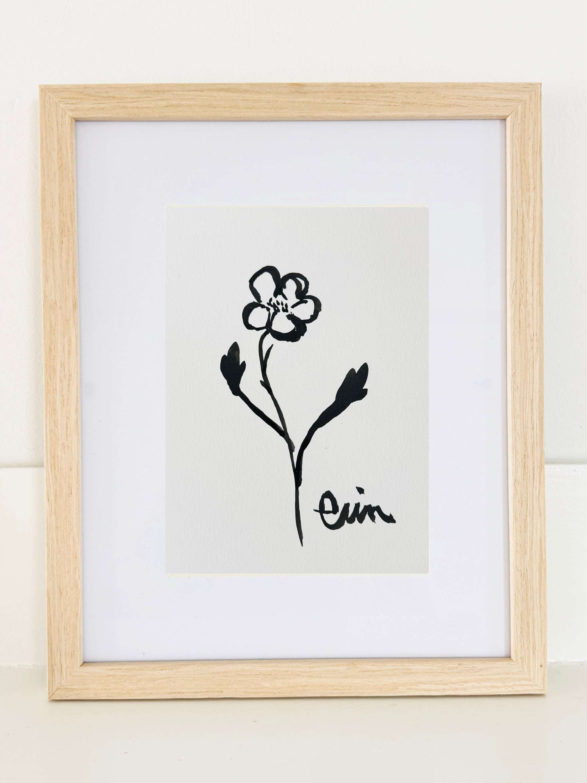 FLORAL STUDY GICLEE PAPER ART PRINT