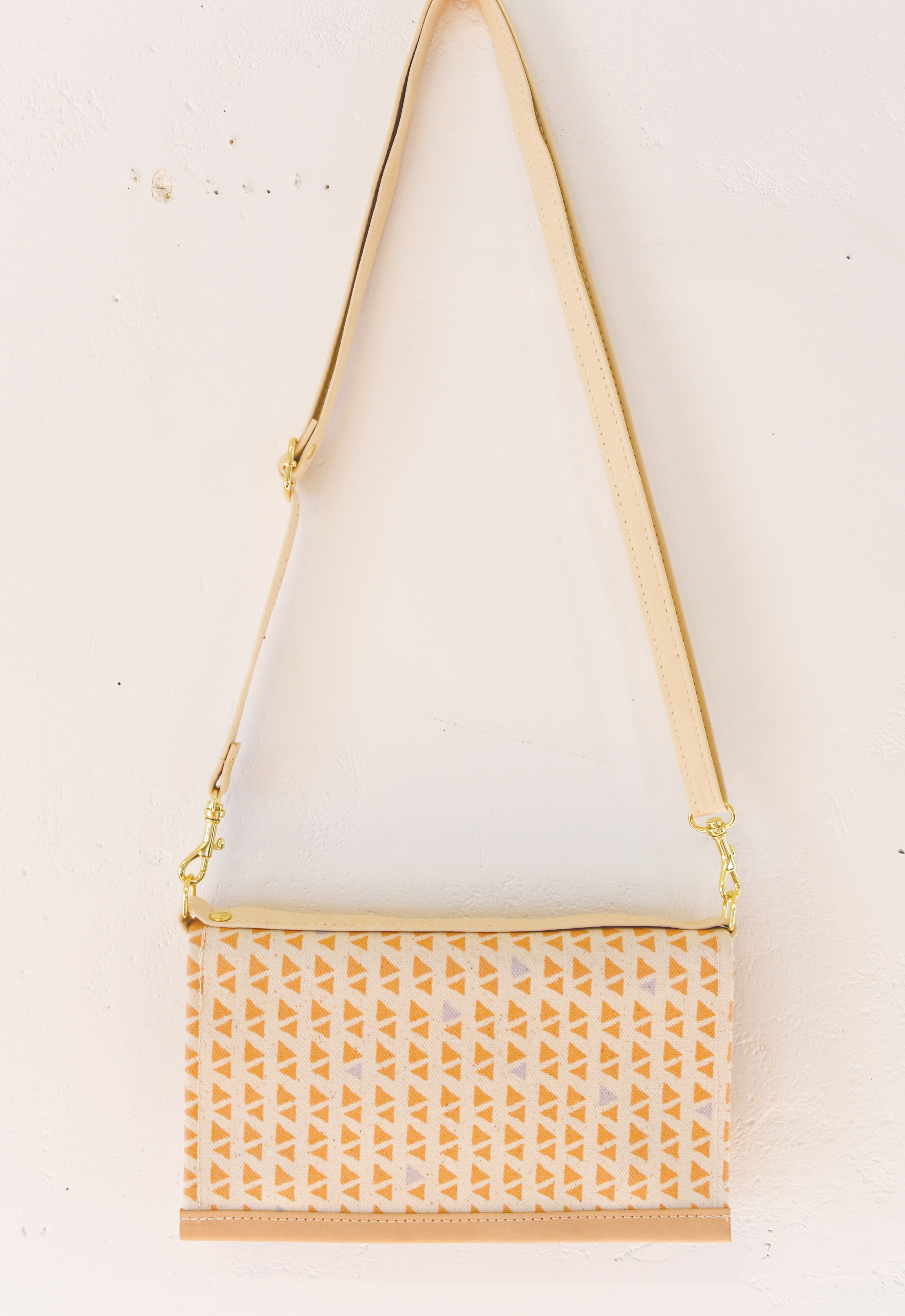 THE ARYANA CAMEL TRIANGLES PRINT