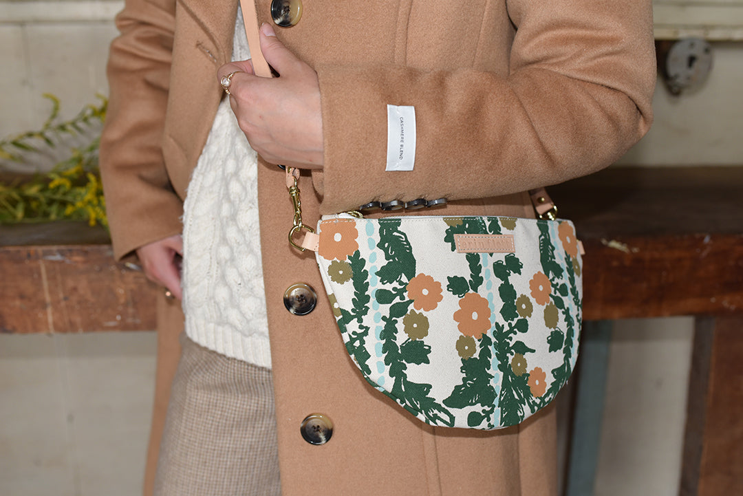 Earthy Folklore Half Moon Bag