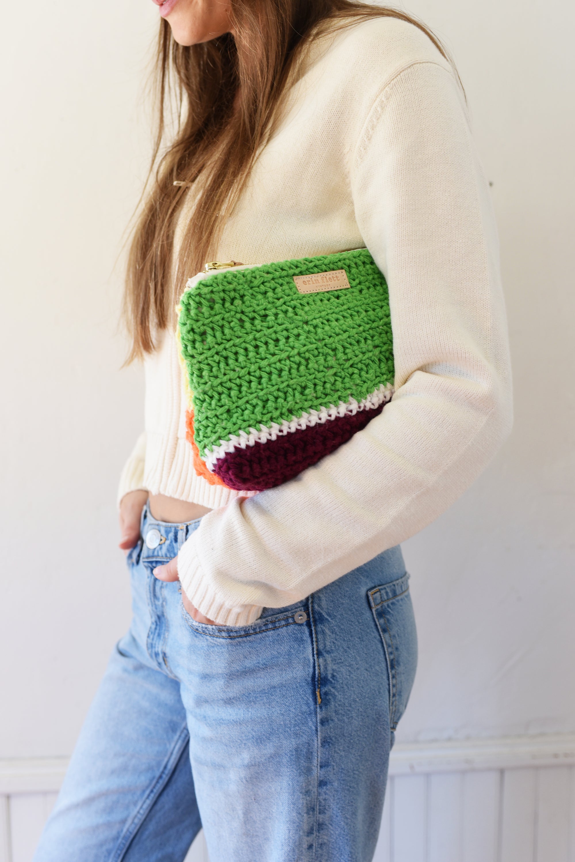 Multi Colored Knit Laura Bag