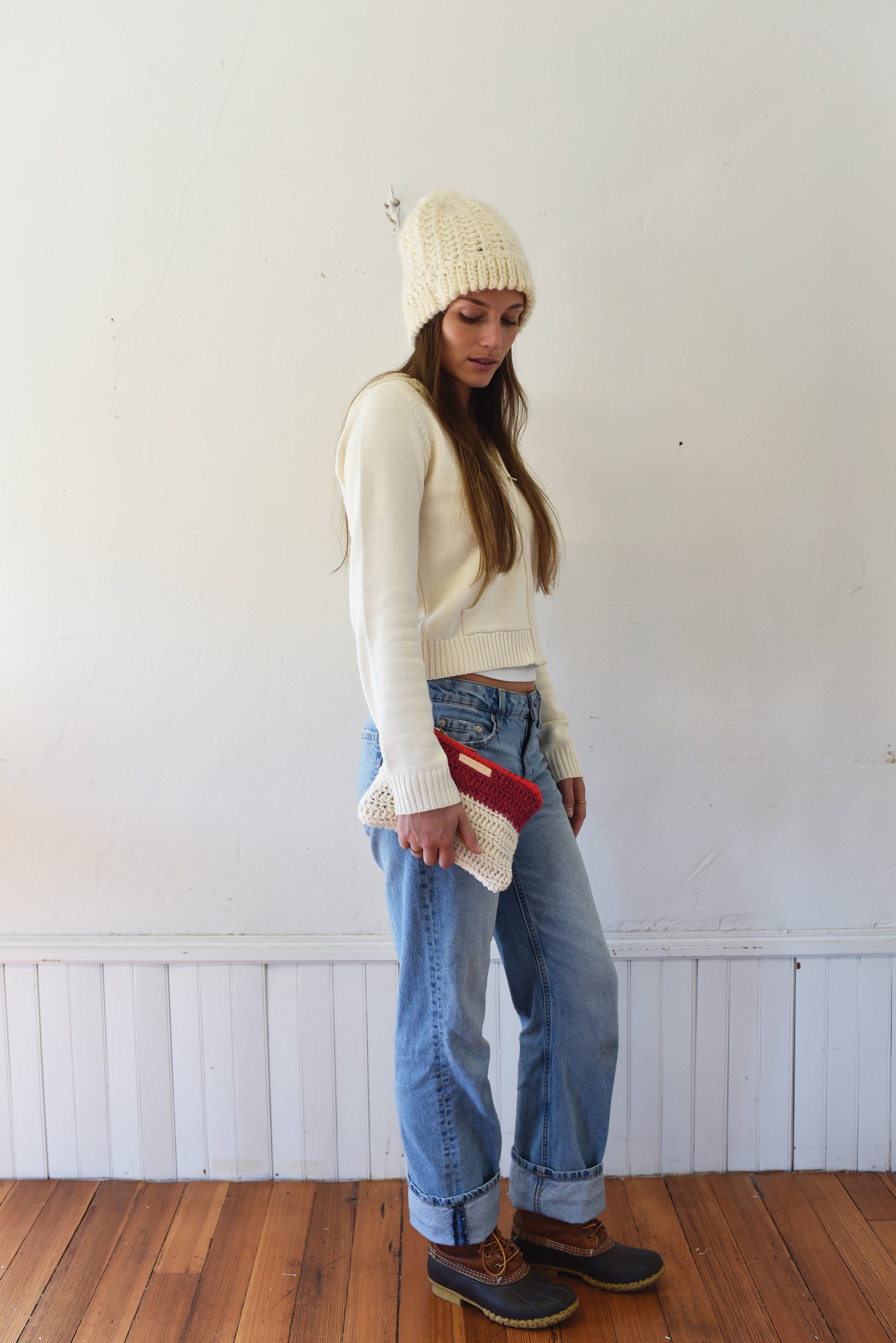 Multi Colored KNIT Zip + Sweet Contrasting color top (ONLY ONE!!!!)