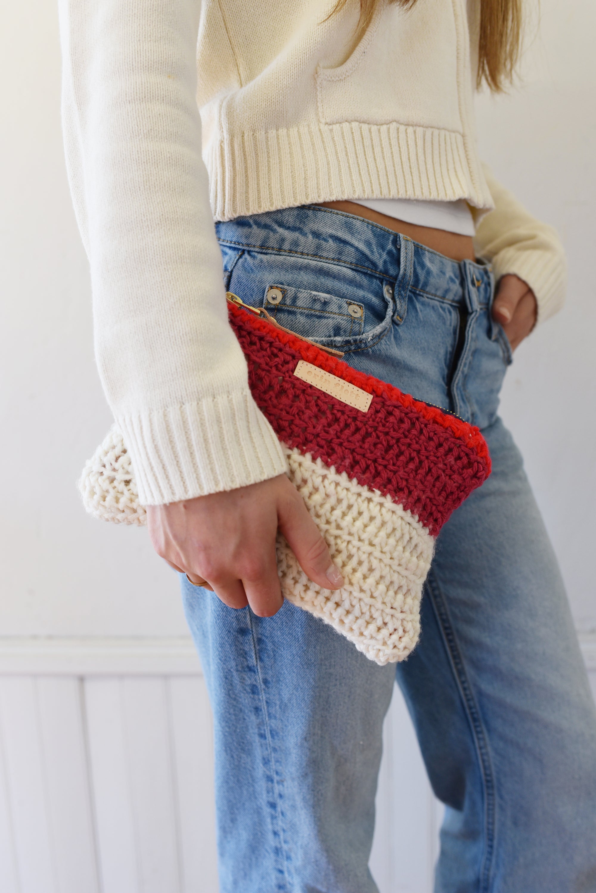 Multi Colored KNIT Zip + Sweet Contrasting color top (ONLY ONE!!!!)