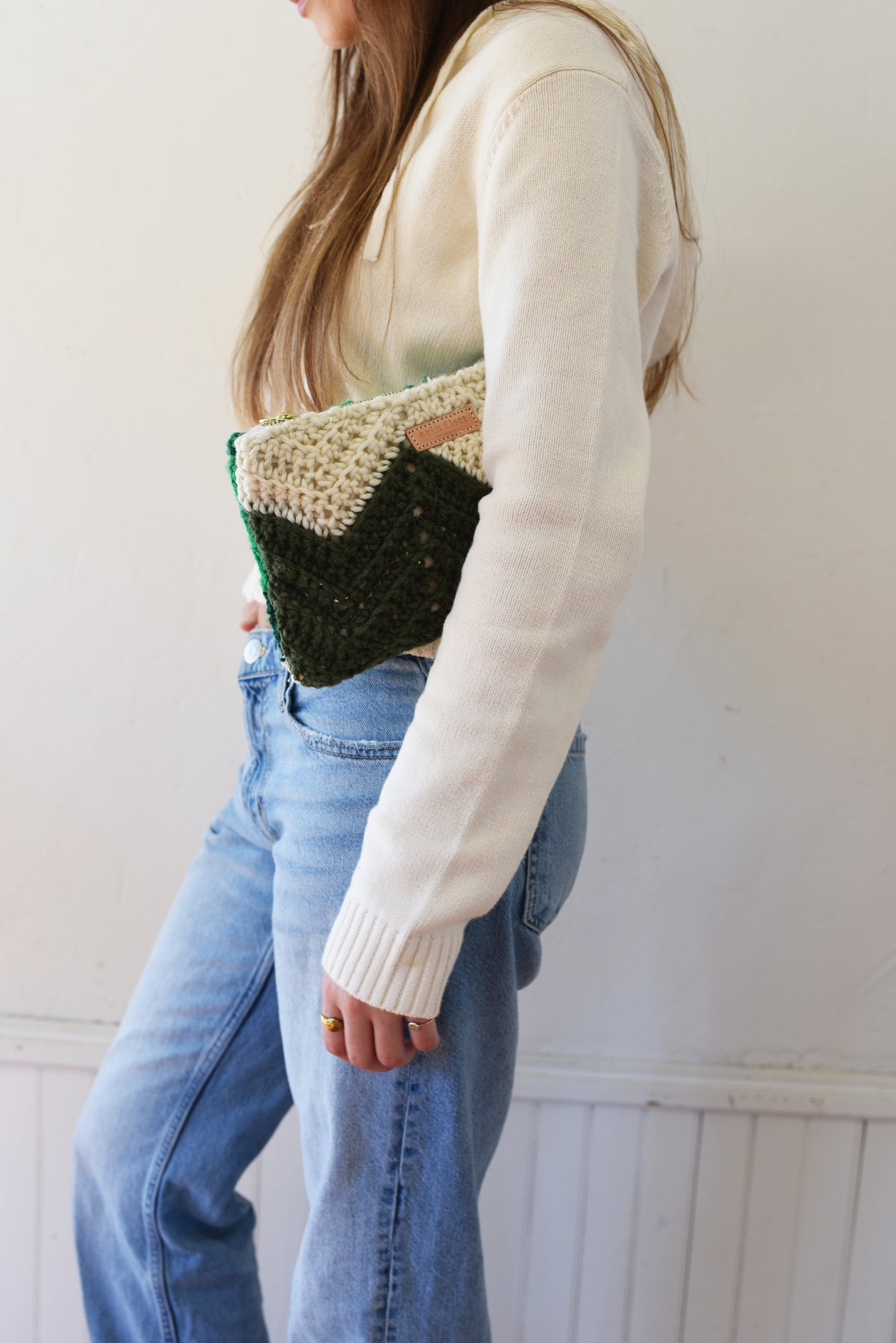 Olive + Cream KNIT Laura Bag