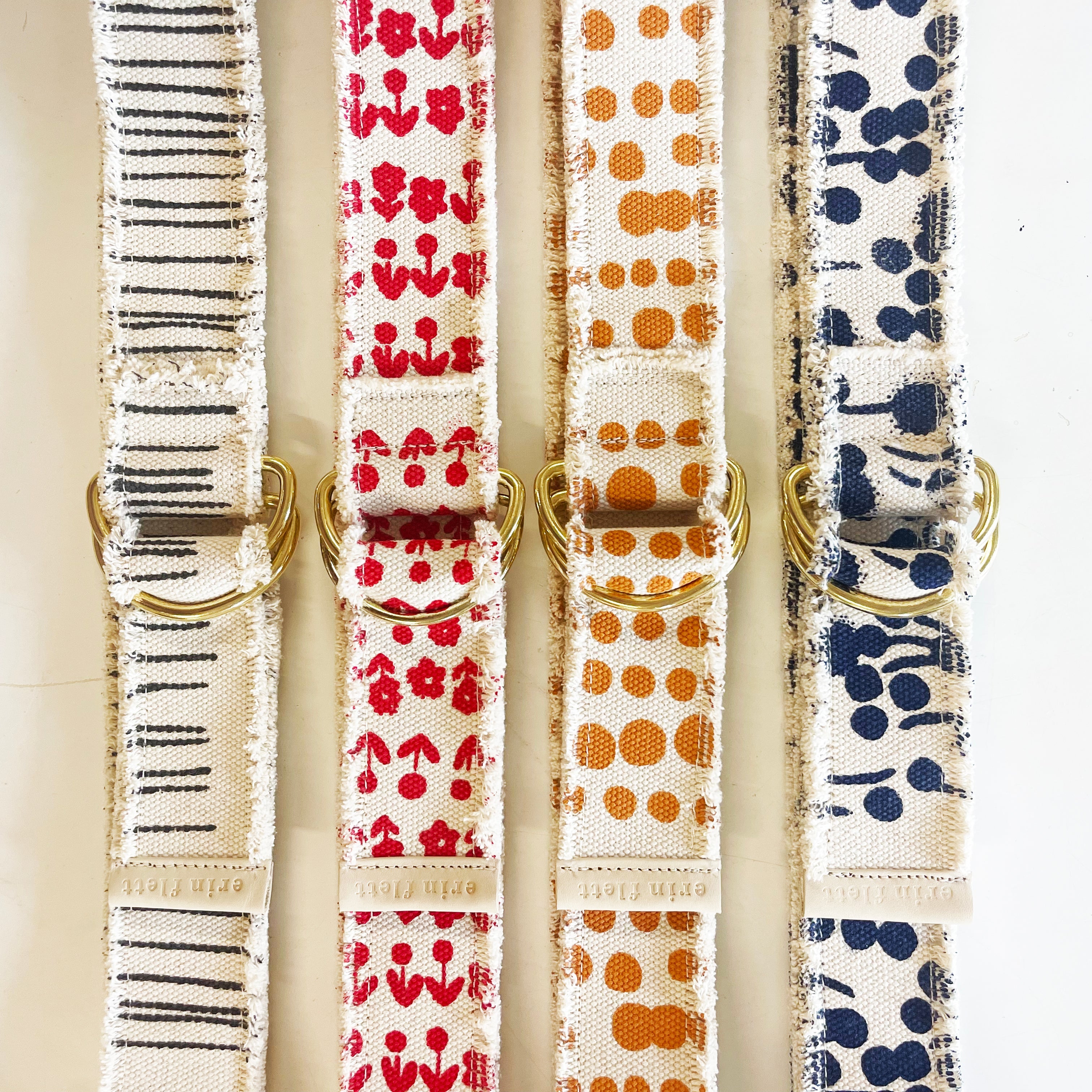 Skinny Stripe Strap Belt