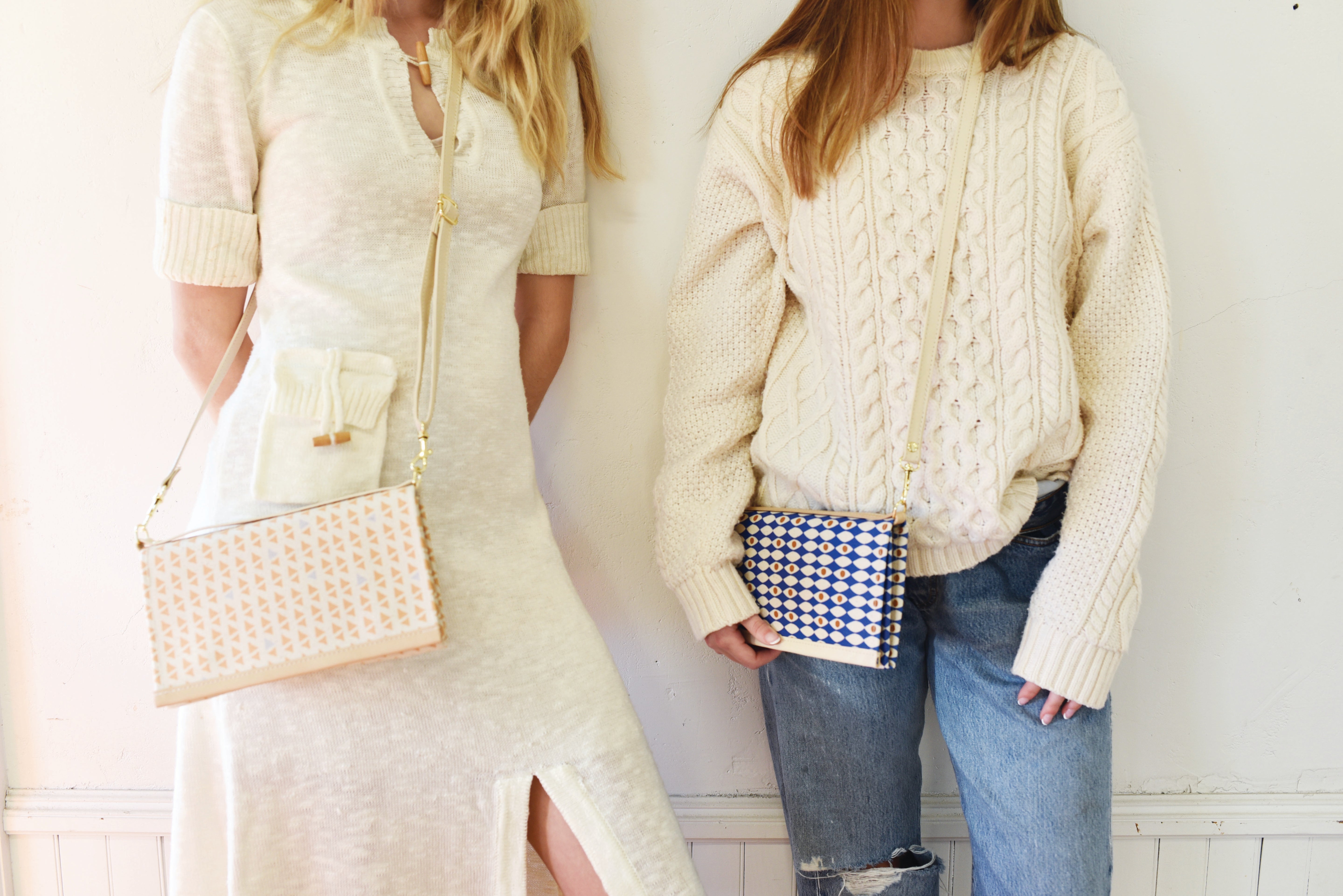 THE ARYANA CAMEL TRIANGLES PRINT