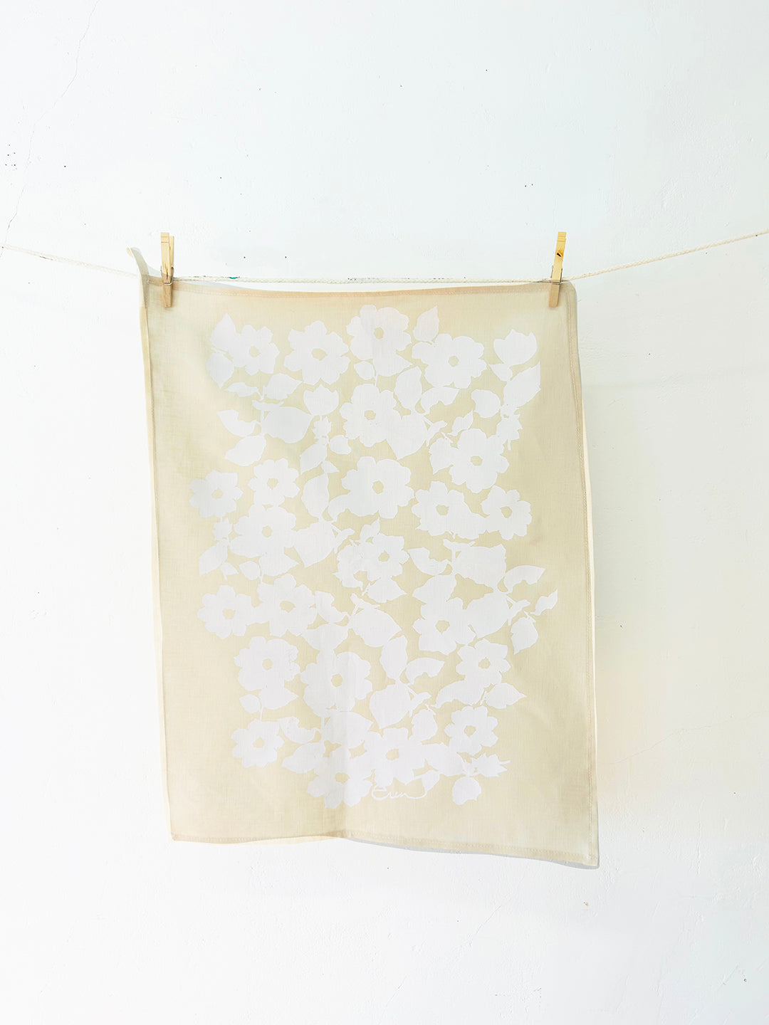 Hand-Printed Linen Tea Towel