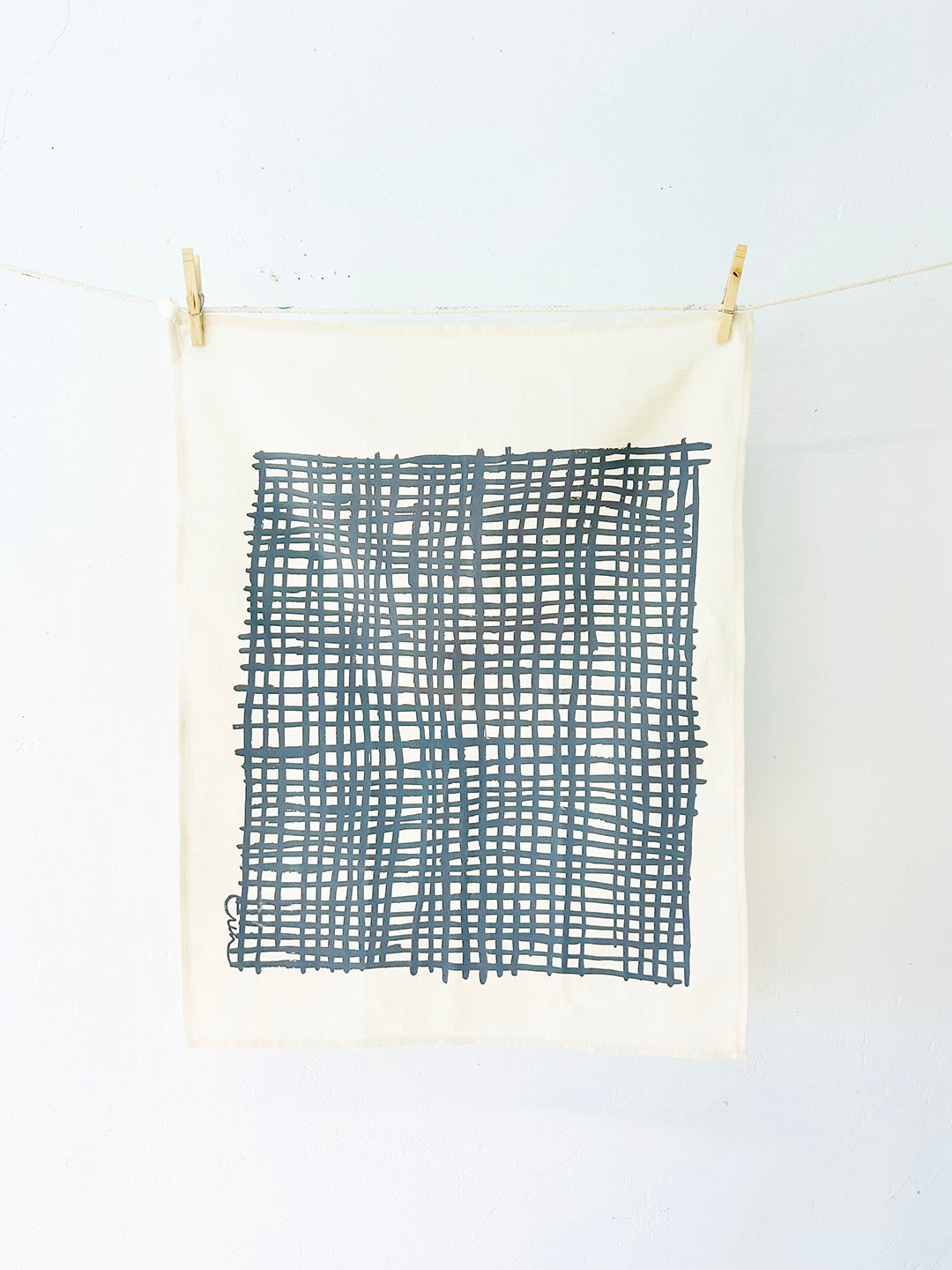 Hand-Printed Linen Tea Towel