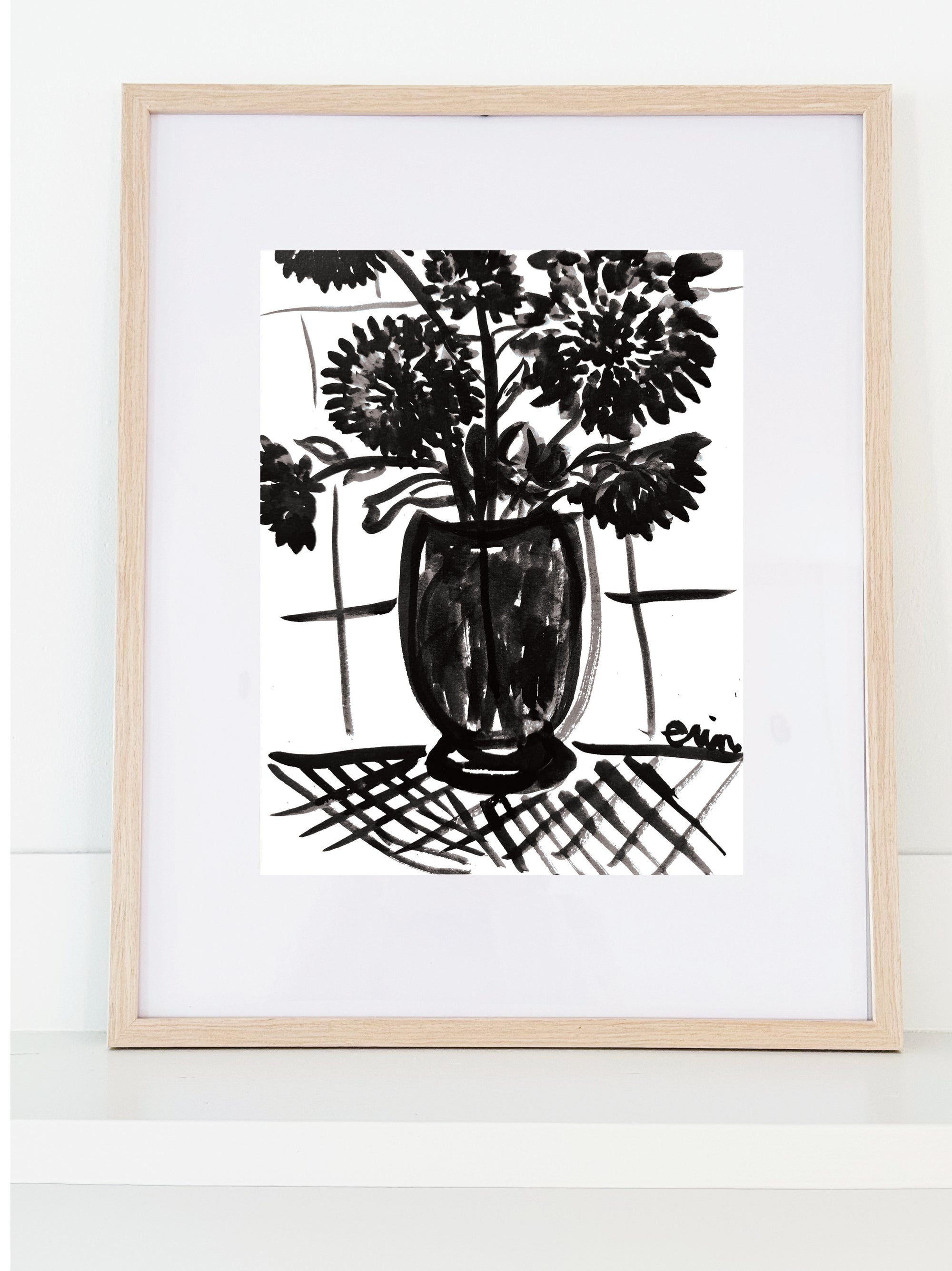 DAHLIA GICLEE PAPER ART PRINT