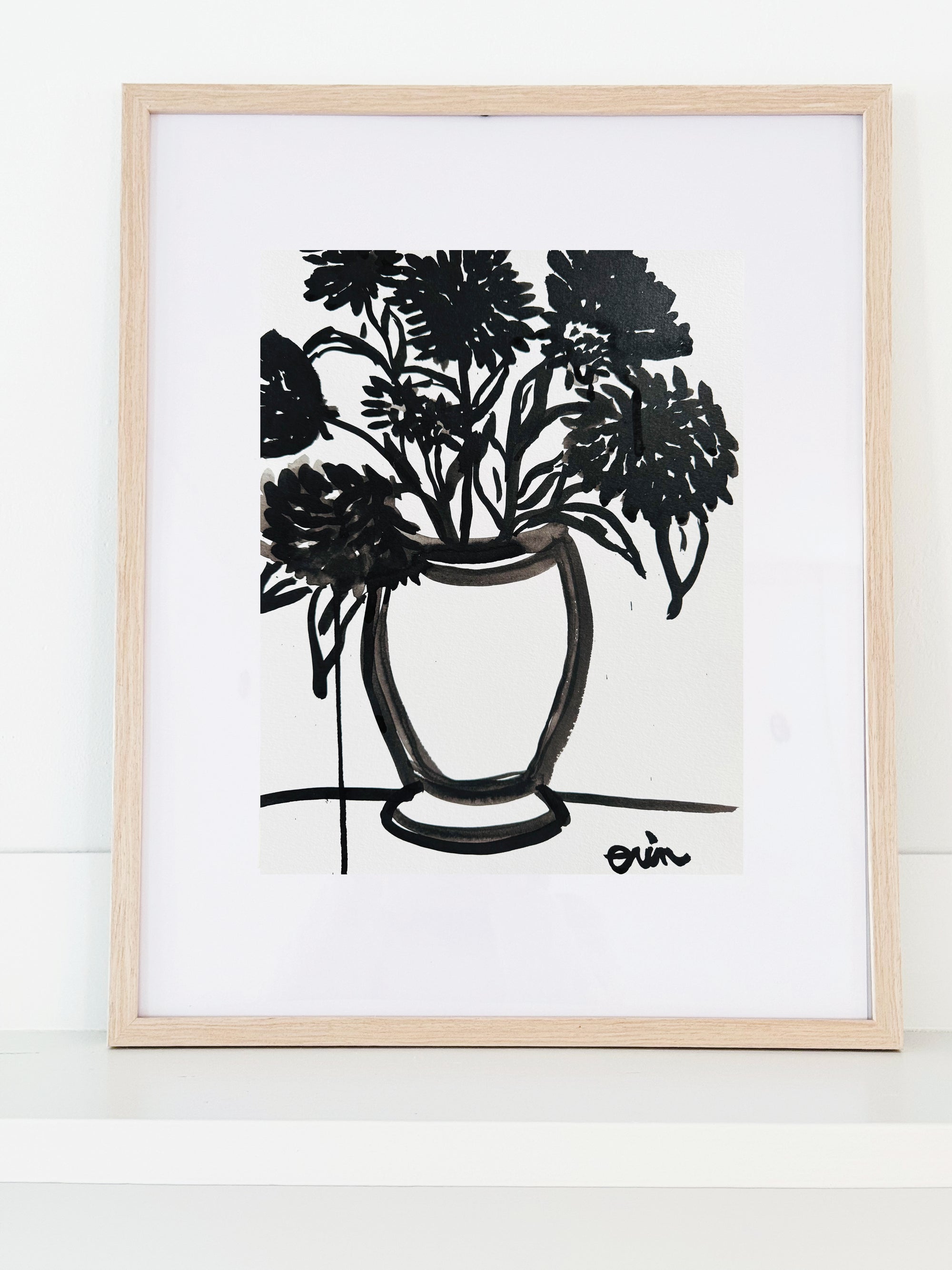 DAHLIA GICLEE PAPER ART PRINT