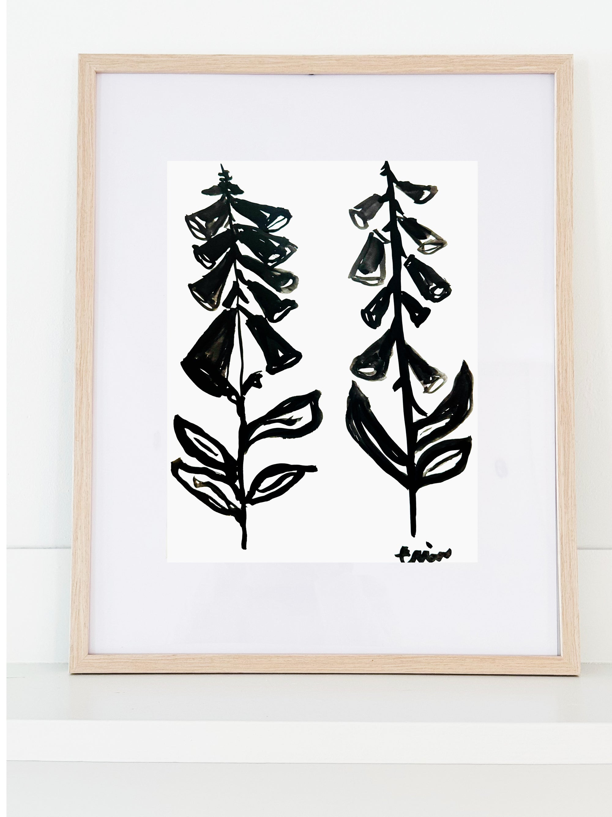 Original Erin Flett Painting - Foxglove 4B
