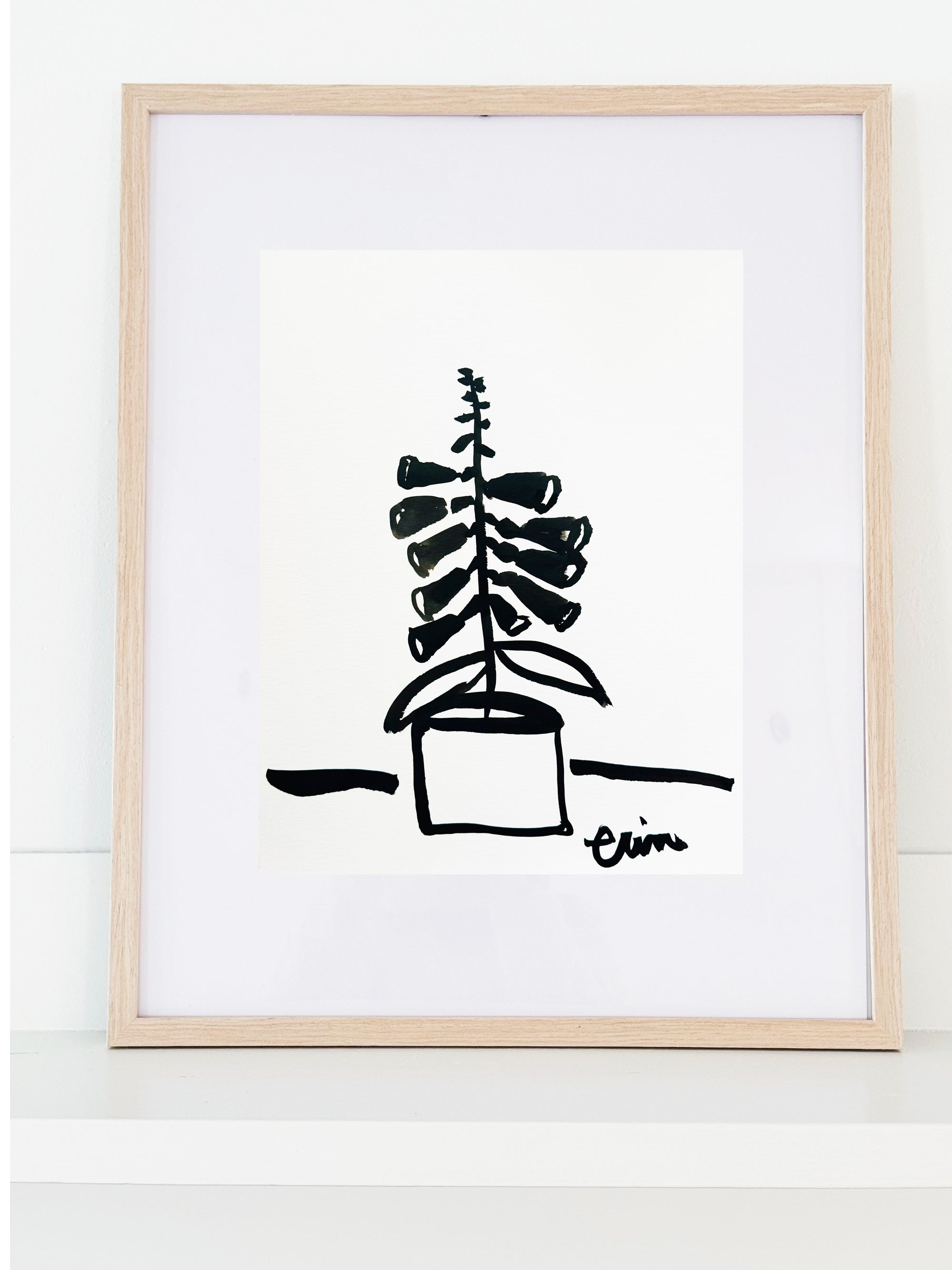 Original Erin Flett Painting - Foxglove 6