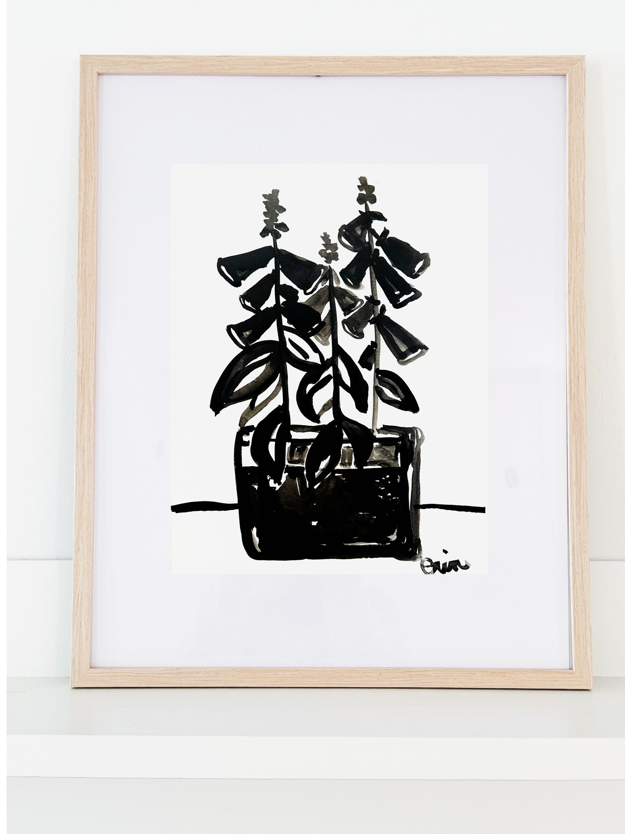 Original Erin Flett Painting - Foxglove 7B