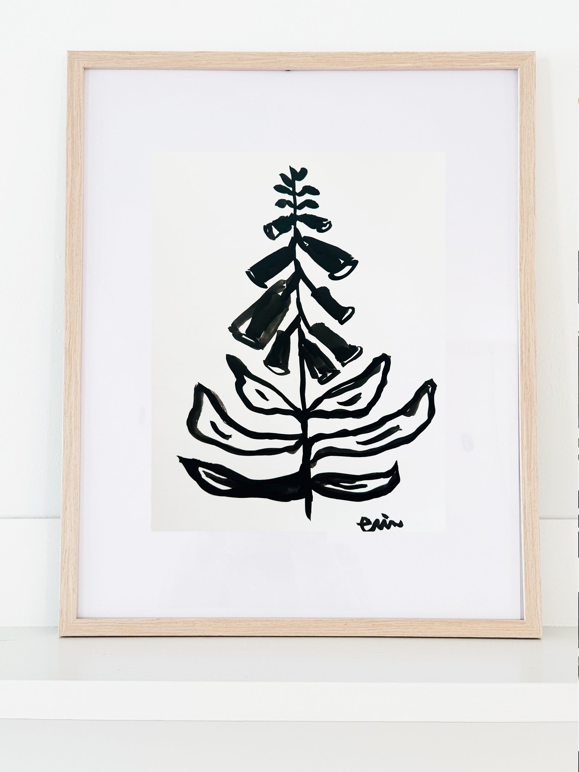 Original Erin Flett Painting - Foxglove 8