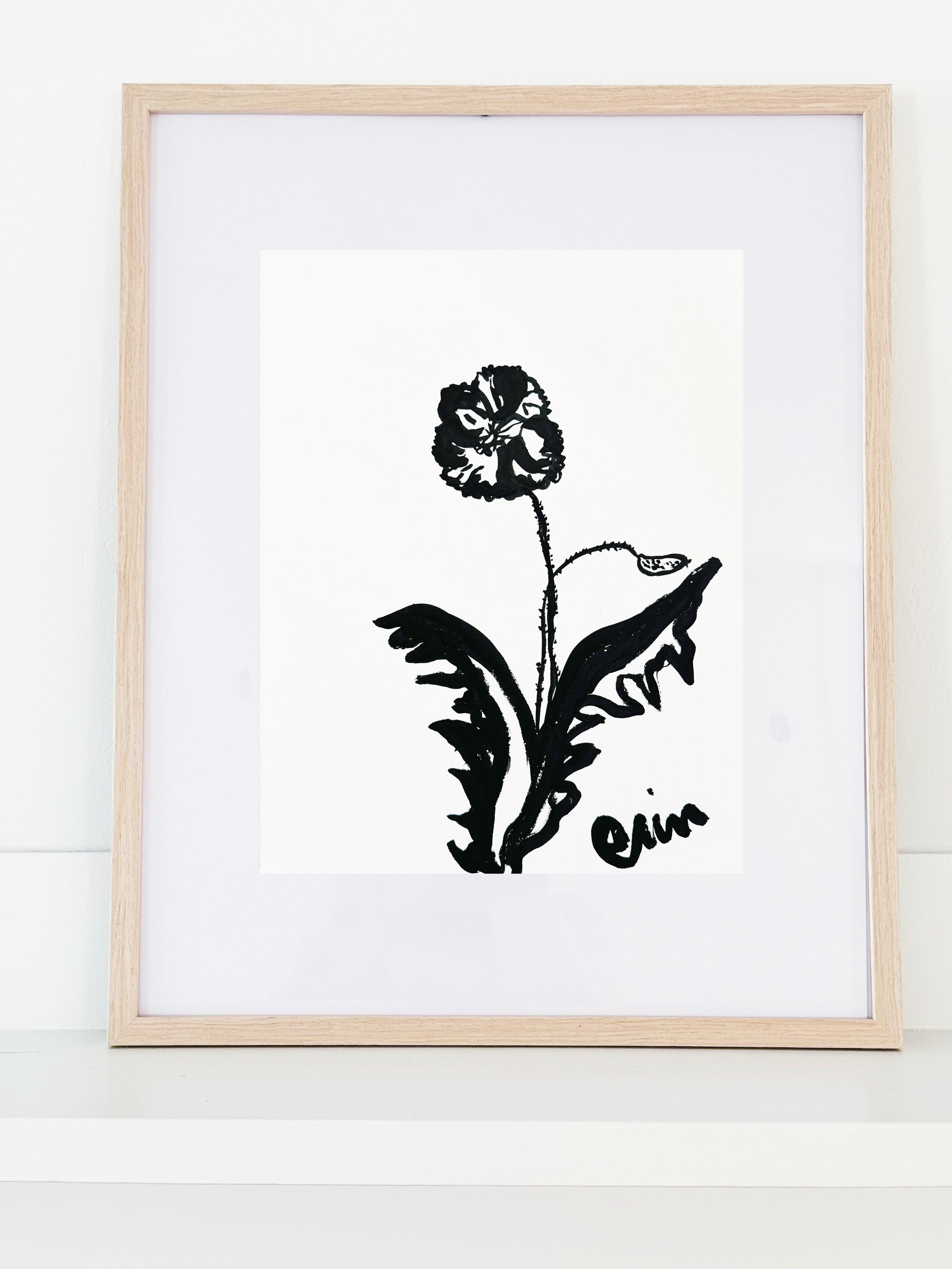 POPPIE GICLEE PAPER ART PRINT