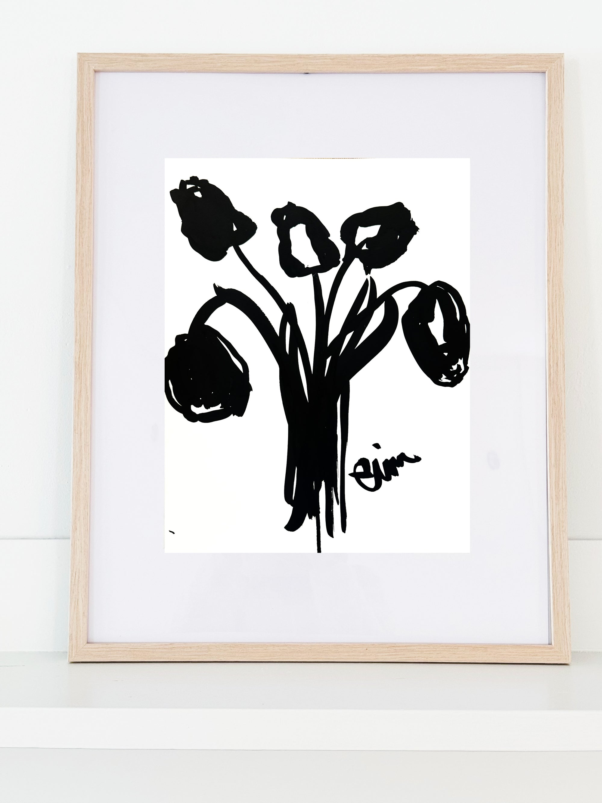 Original Erin Flett Painting - Tulip 1B