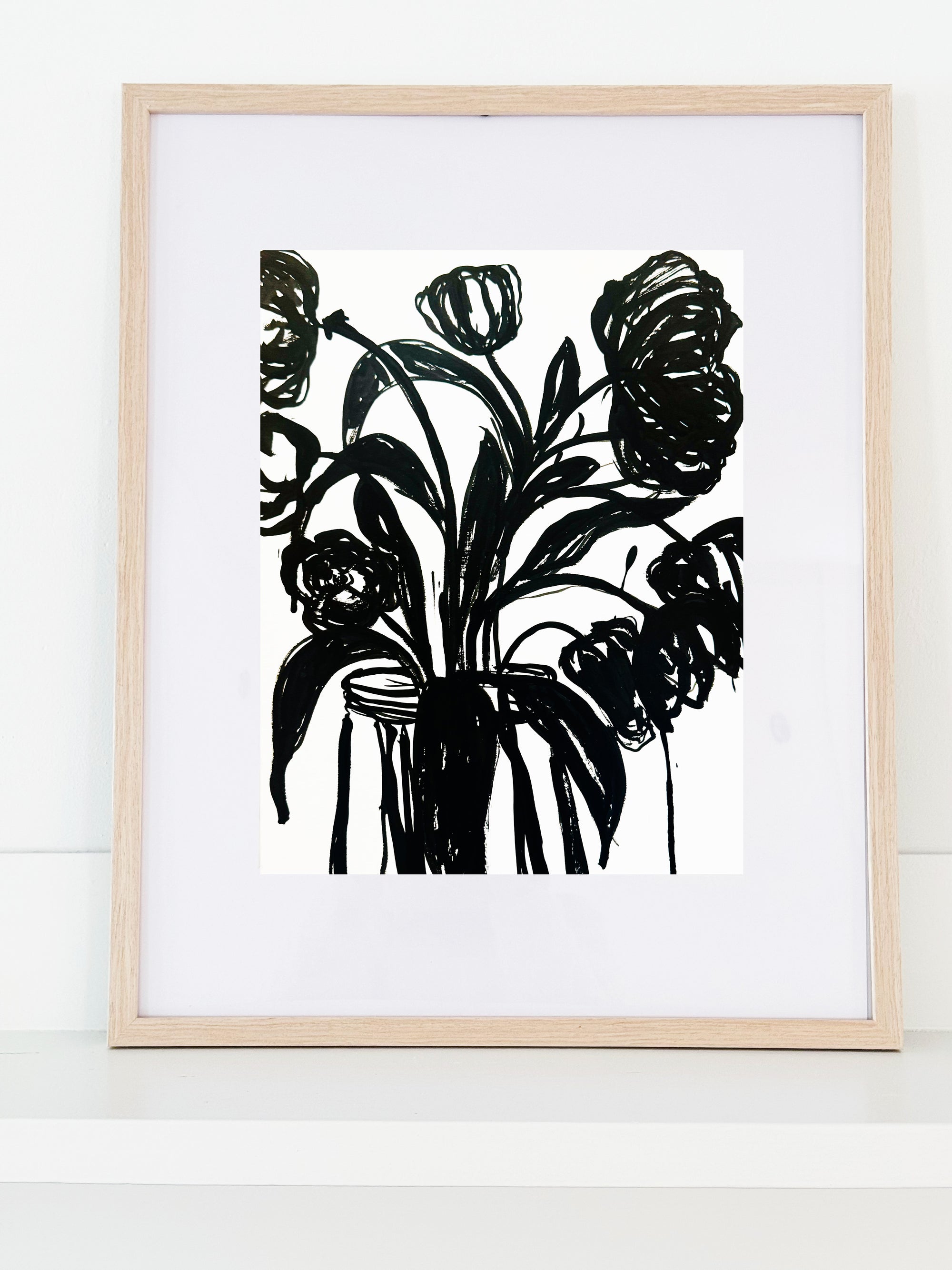 Original Erin Flett Painting - Jar of Tulips 2