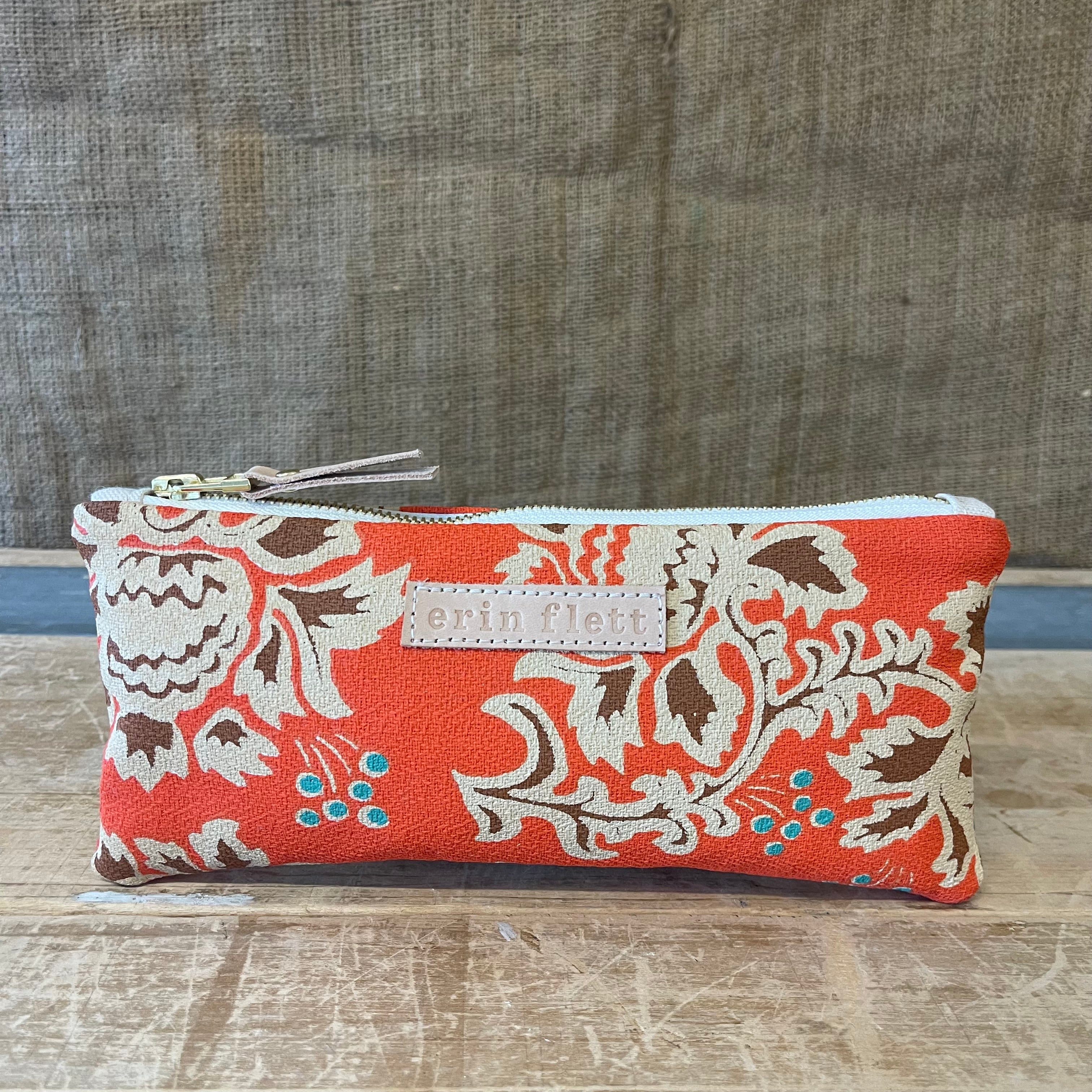 Anthro Orange Venus Pencil Bag