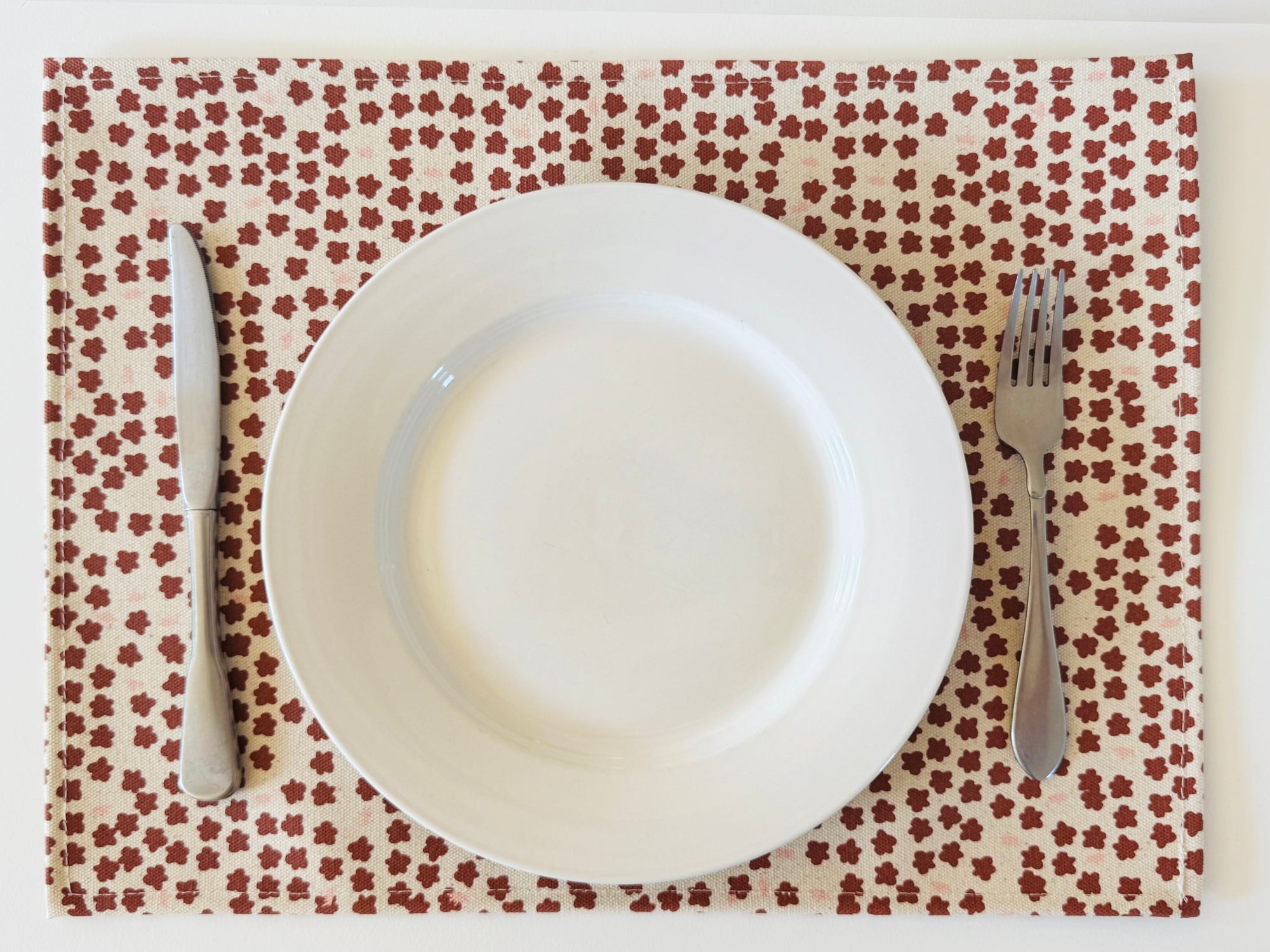 SET OF 4 PLACEMATS - CLAY BLUSH CHERRY BLOSSOM