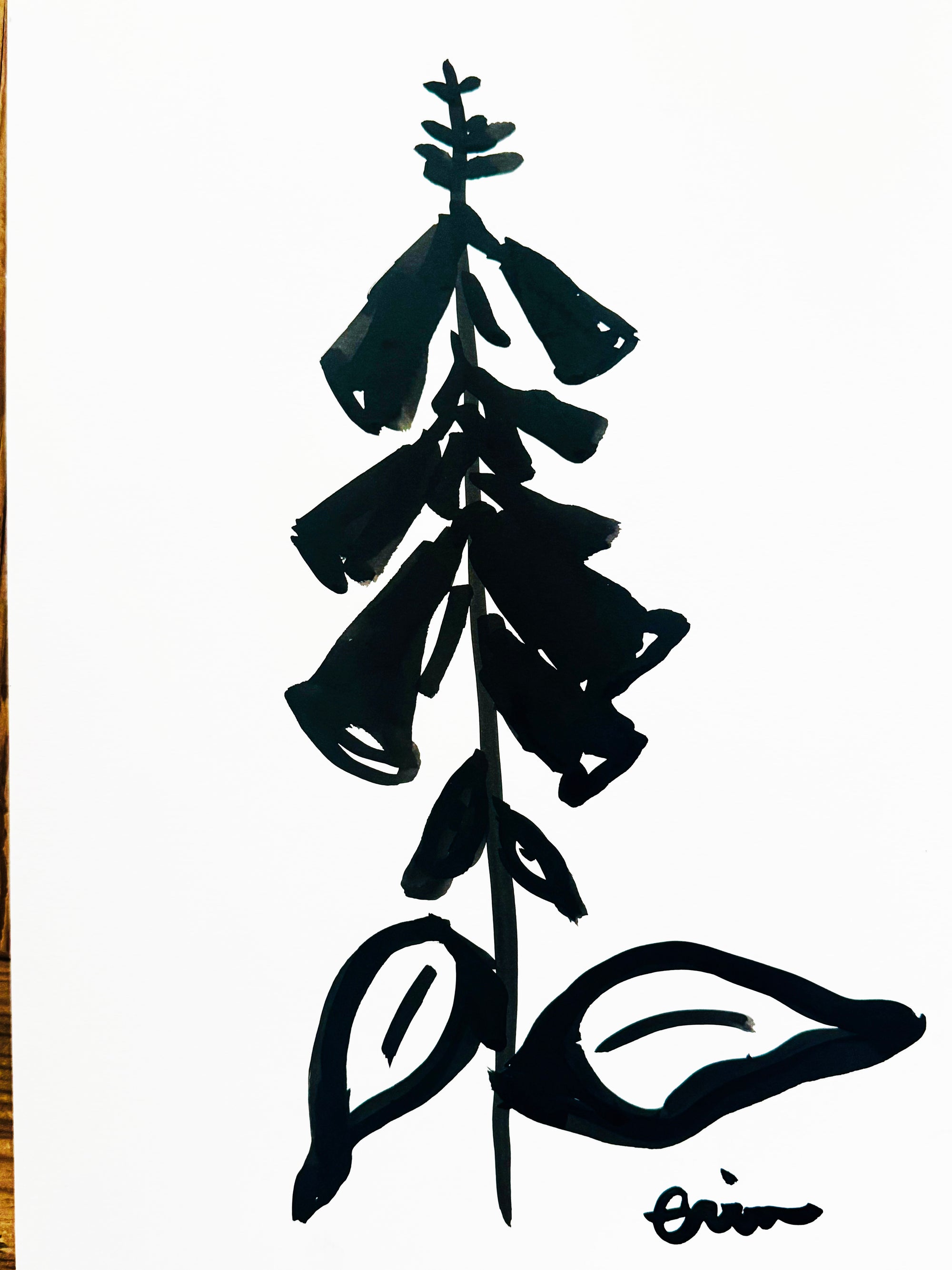Original Erin Flett Painting - Foxglove 2