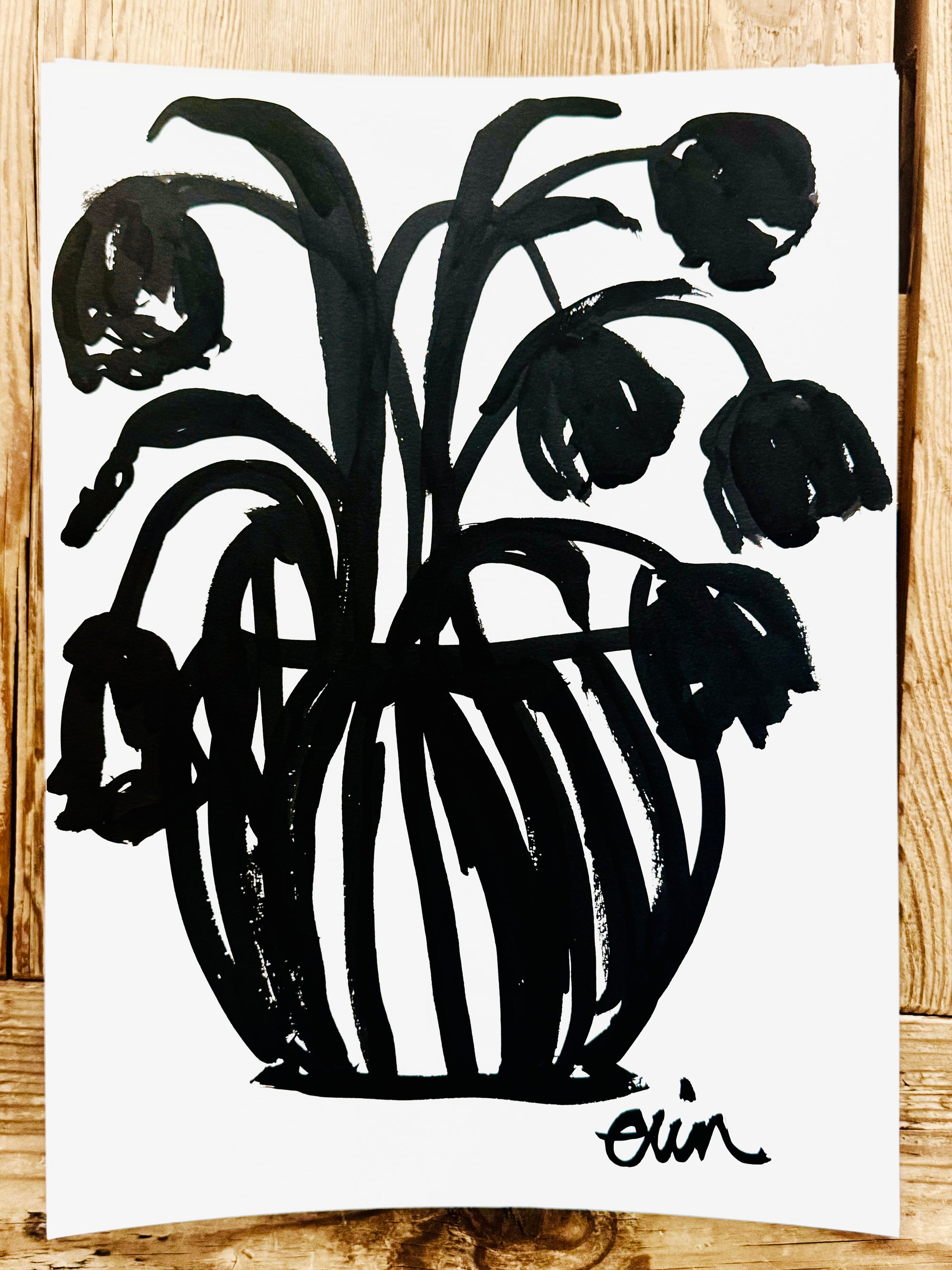 TULIPS GICLEE PAPER ART PRINT