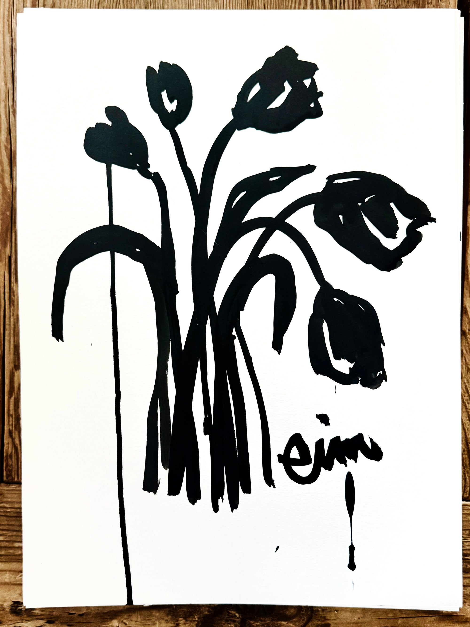 TULIPS GICLEE PAPER ART PRINT