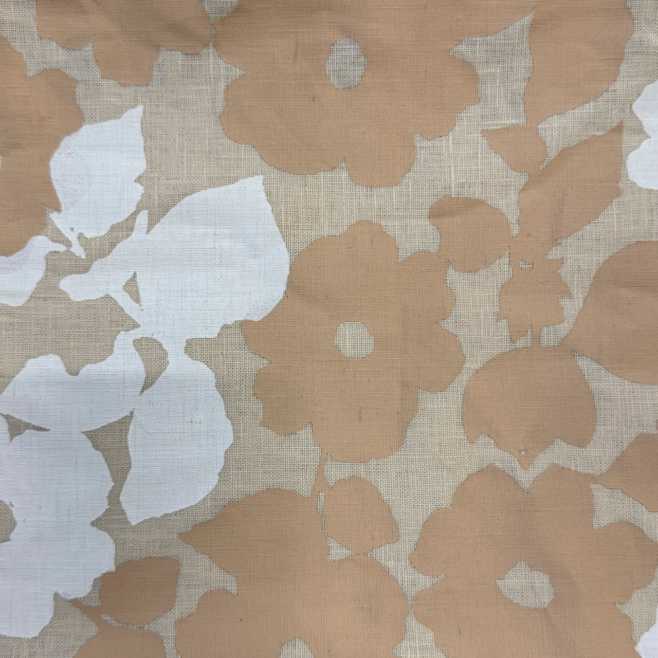 20x20 Natural Linen Pillow Cover in Anita Sand + White