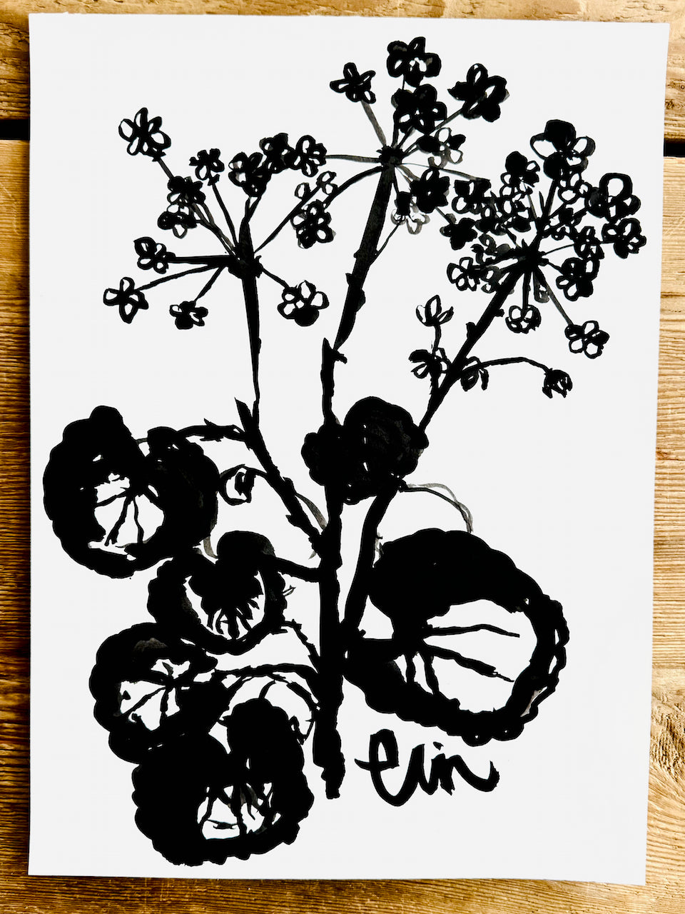 Original Erin Flett Painting -GERANIUM LARGE