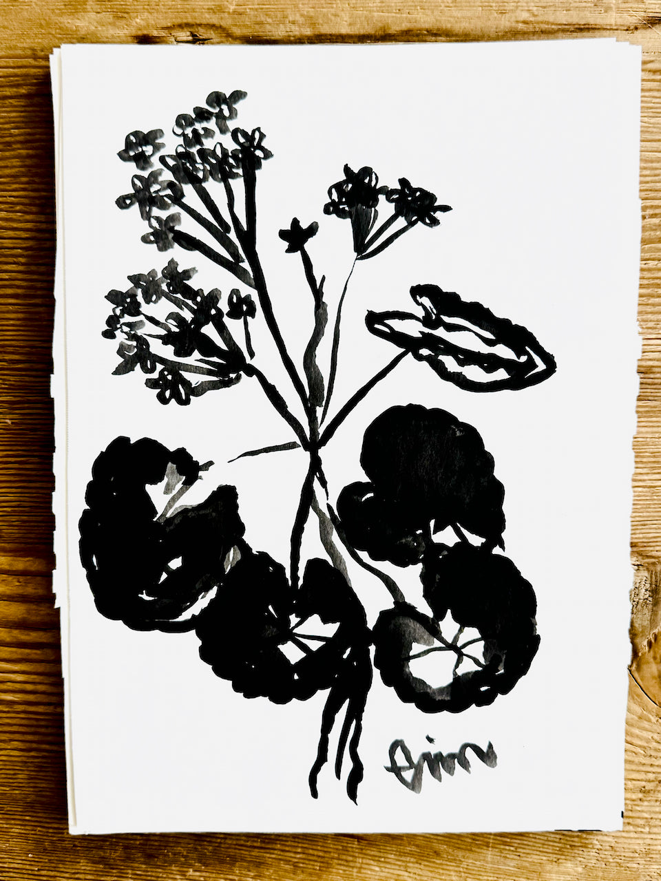 Original Erin Flett Painting - GERANIUM