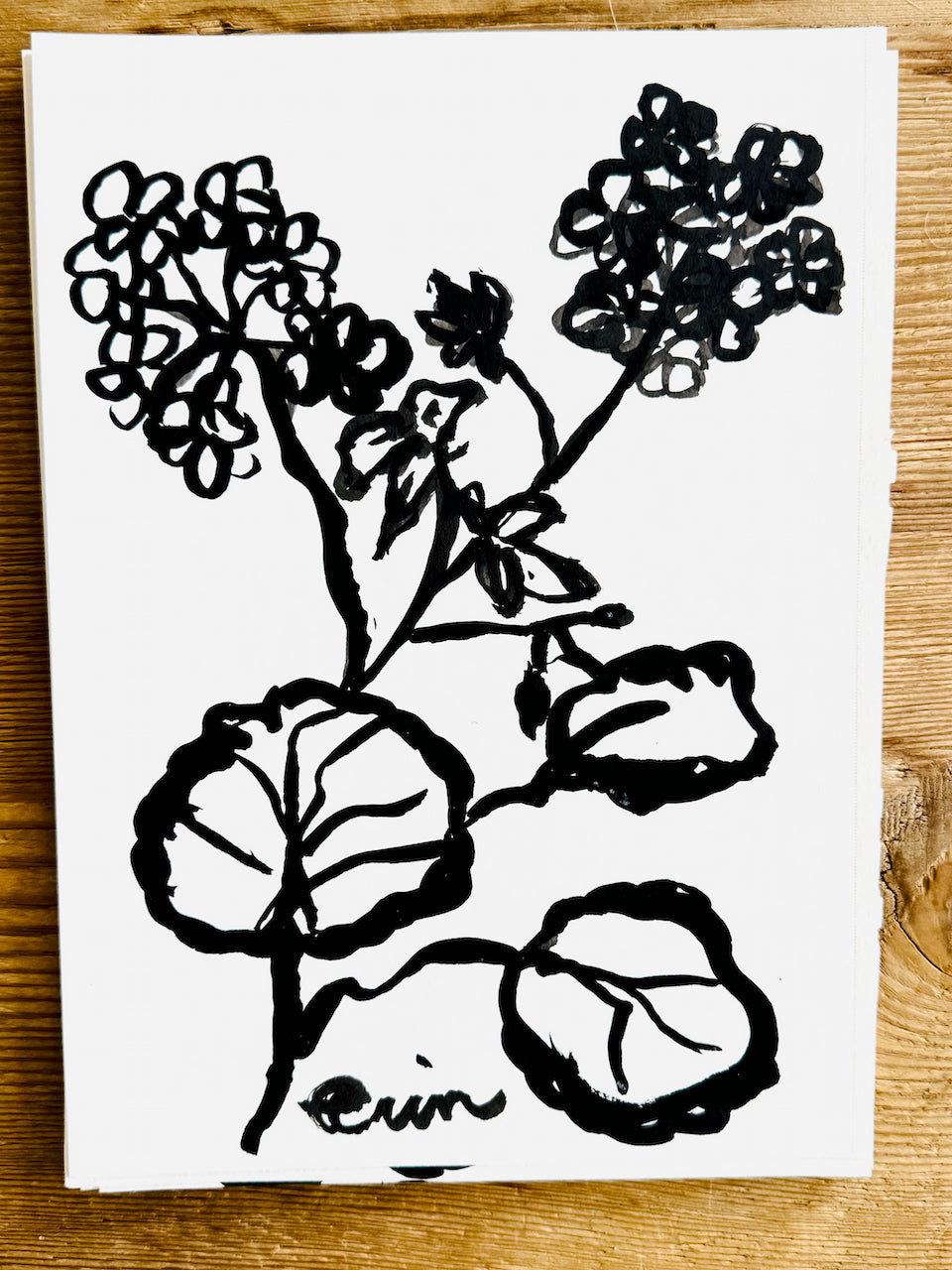 Original Erin Flett Painting - GERANIUM