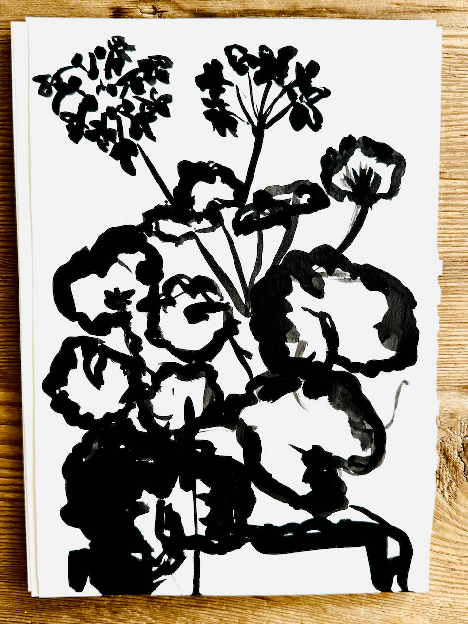 Original Erin Flett Painting - GERANIUM