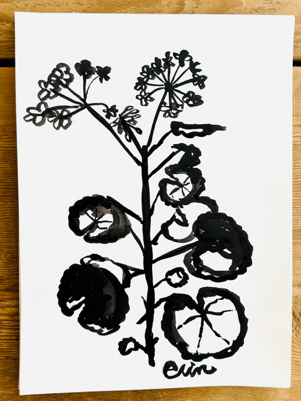 Original Erin Flett Painting - GERANIUM LARGE