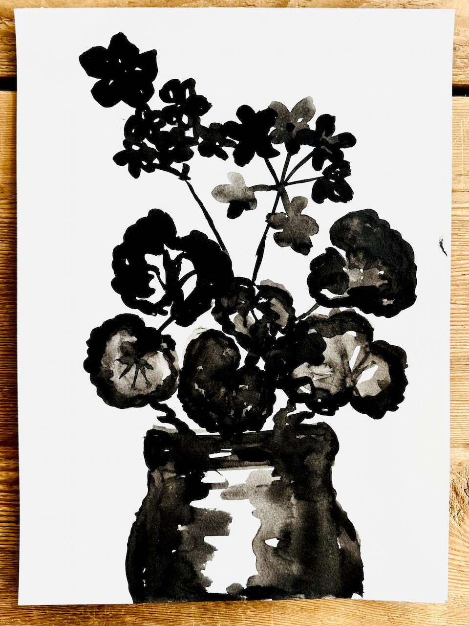 Original Erin Flett Painting -GERANIUM LARGE