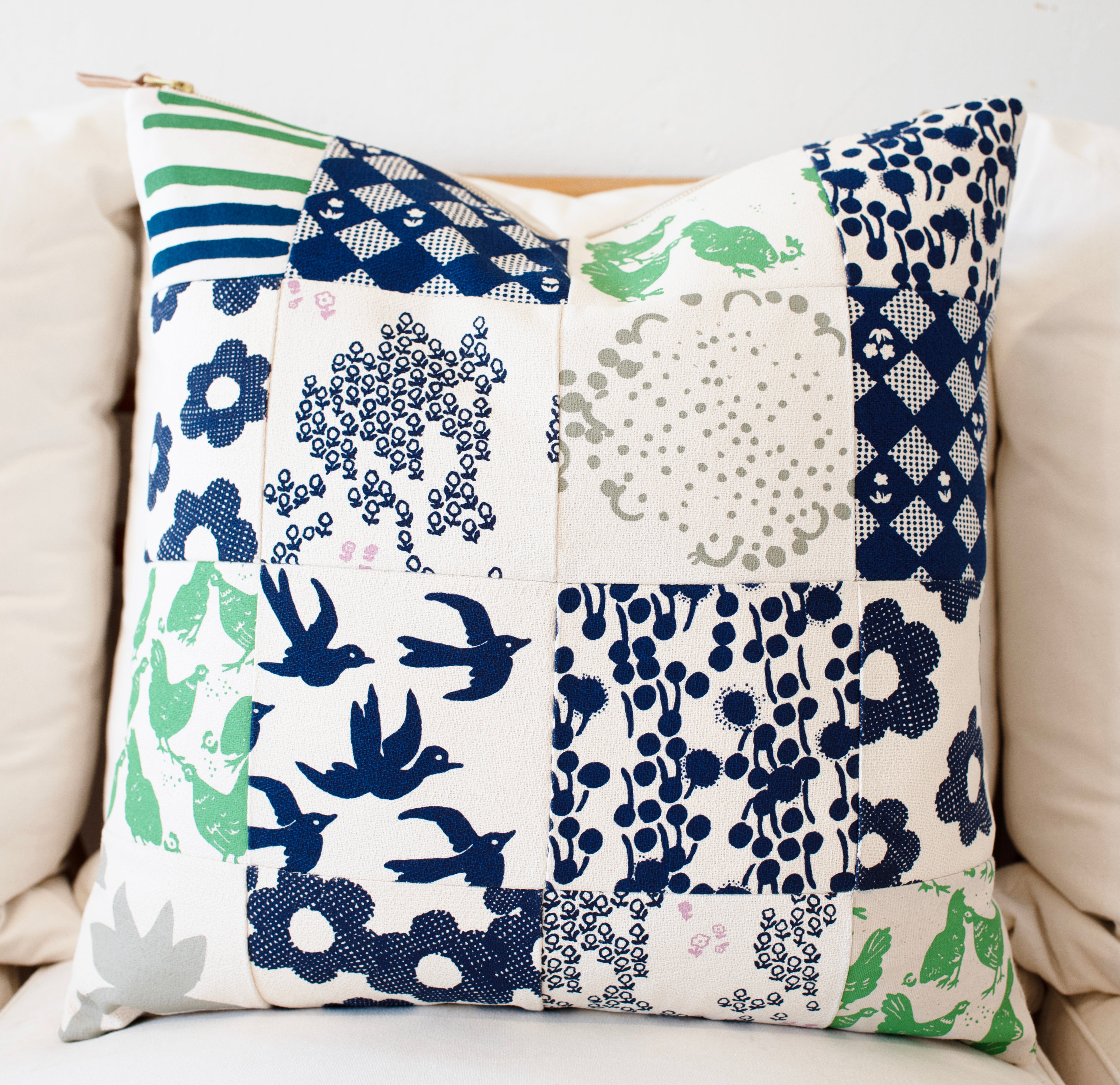 ONE OF KIND PATCHWORK NAVY + SEAFOAM
