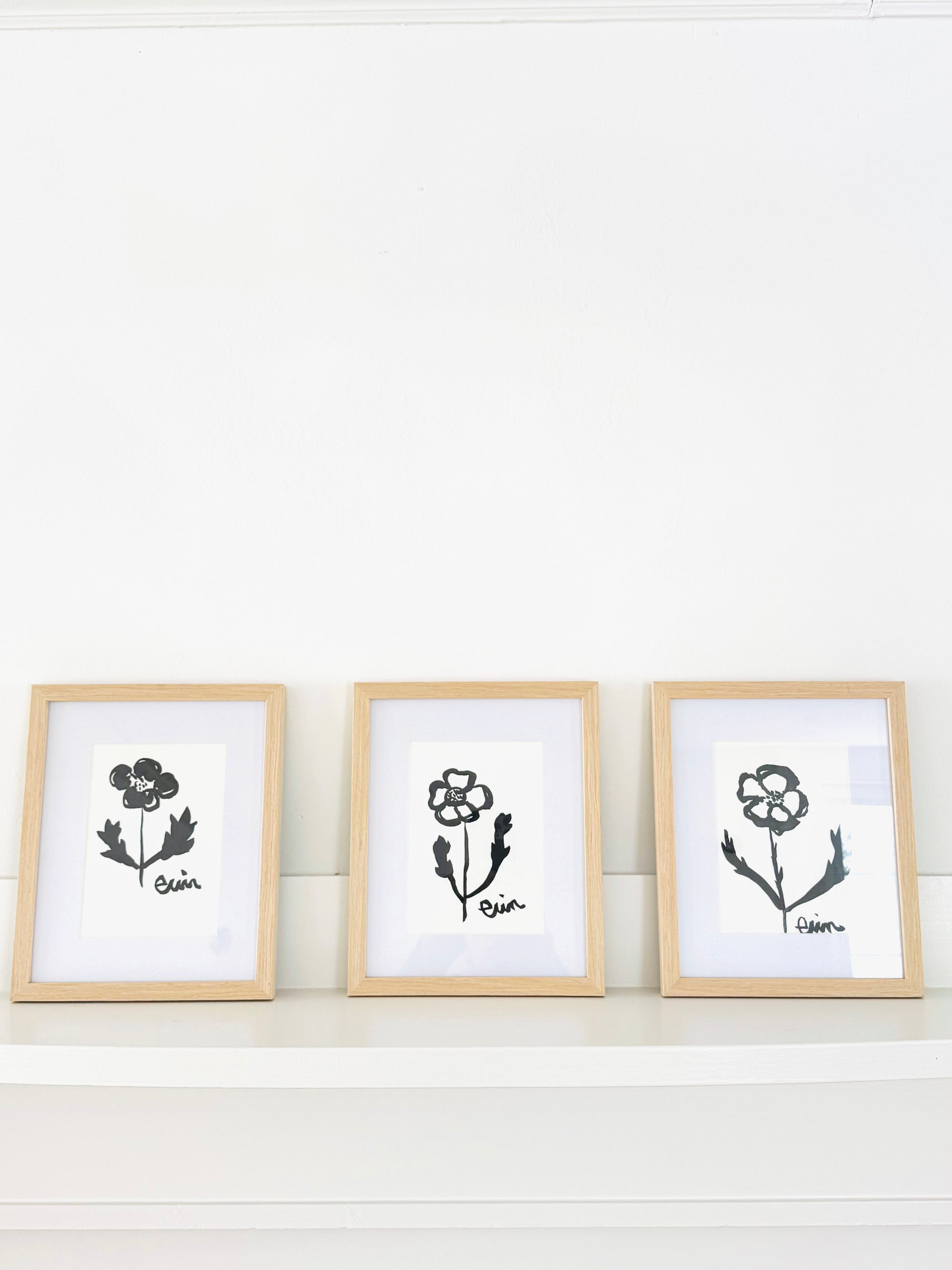 FLORAL STUDY GICLEE PAPER ART PRINT