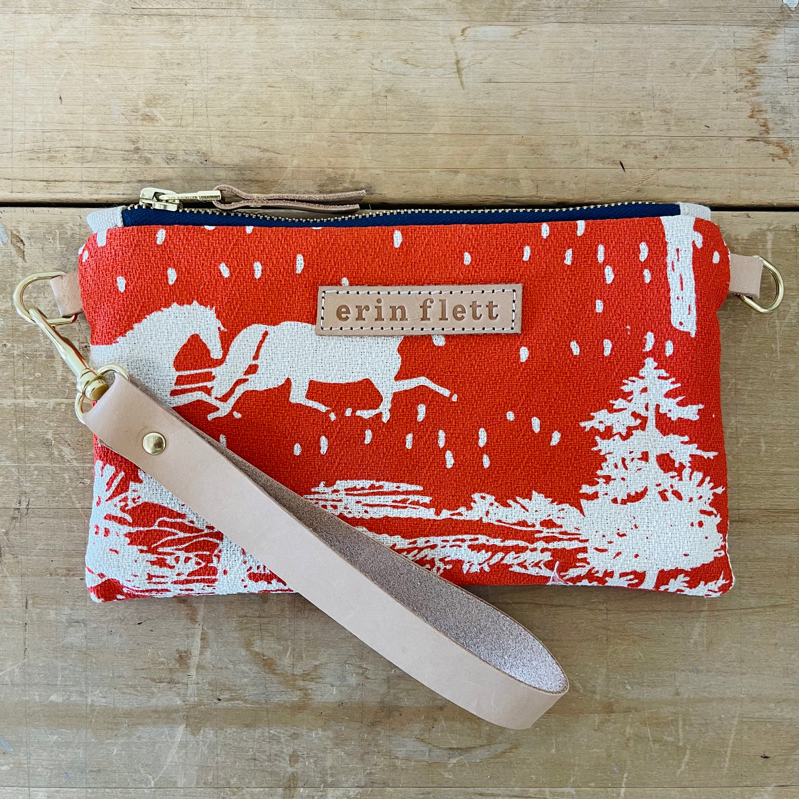 Farmhouse Toile Wristlet