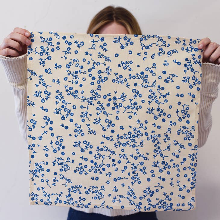 Hand-Printed Linen Napkins – Set of 2