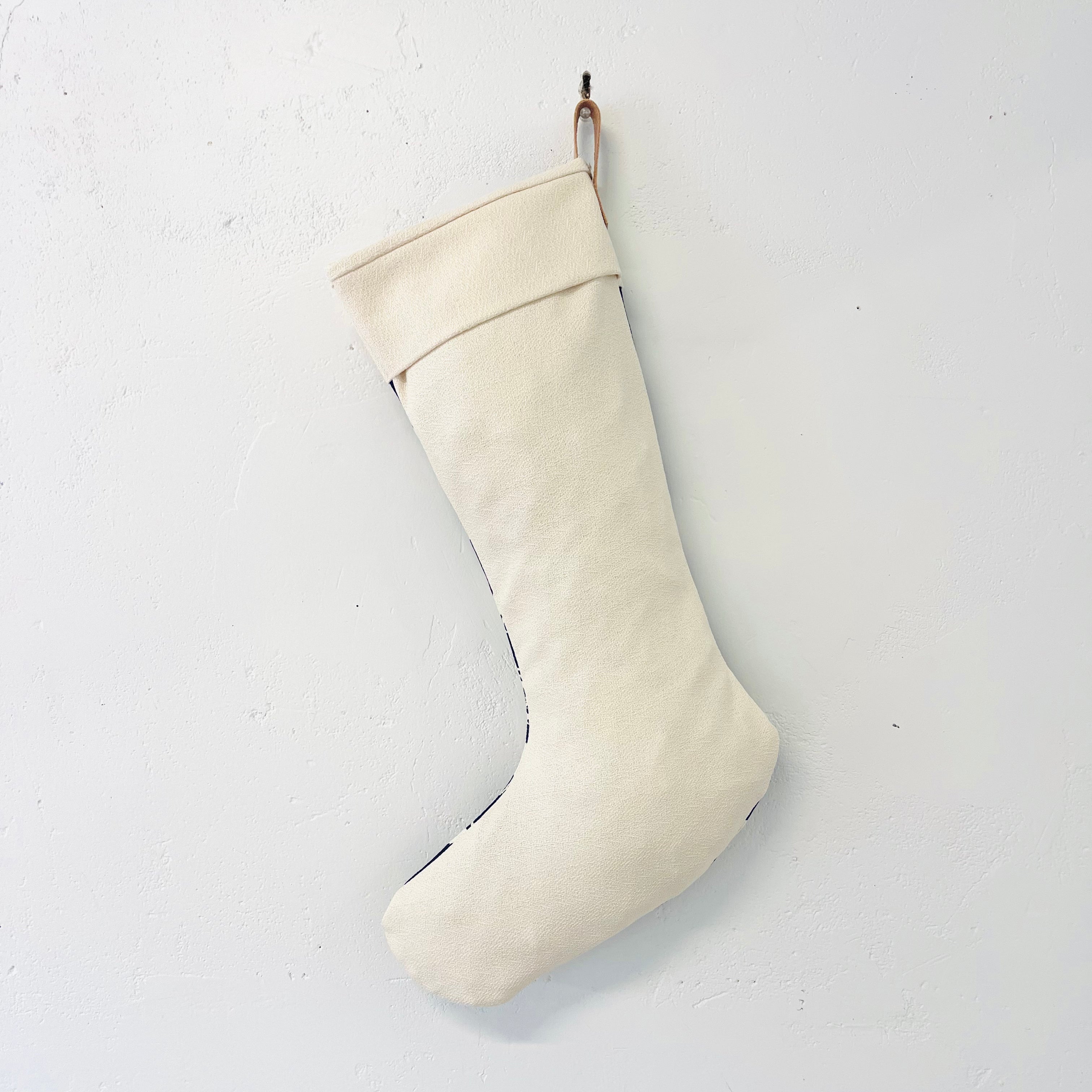 FARMHOUSE TOILE WINTER STOCKING