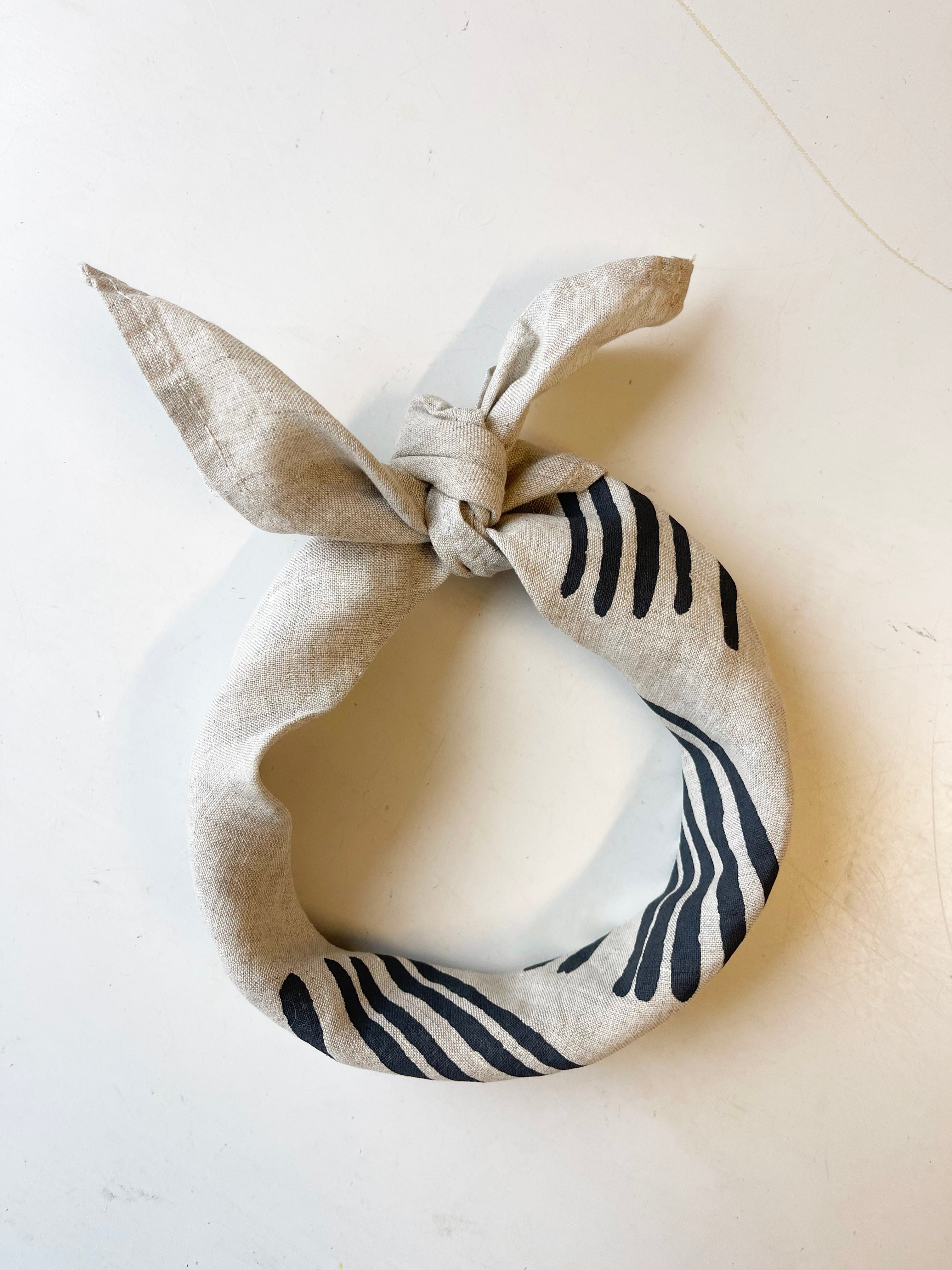 Linen Neck Scarf Bandana