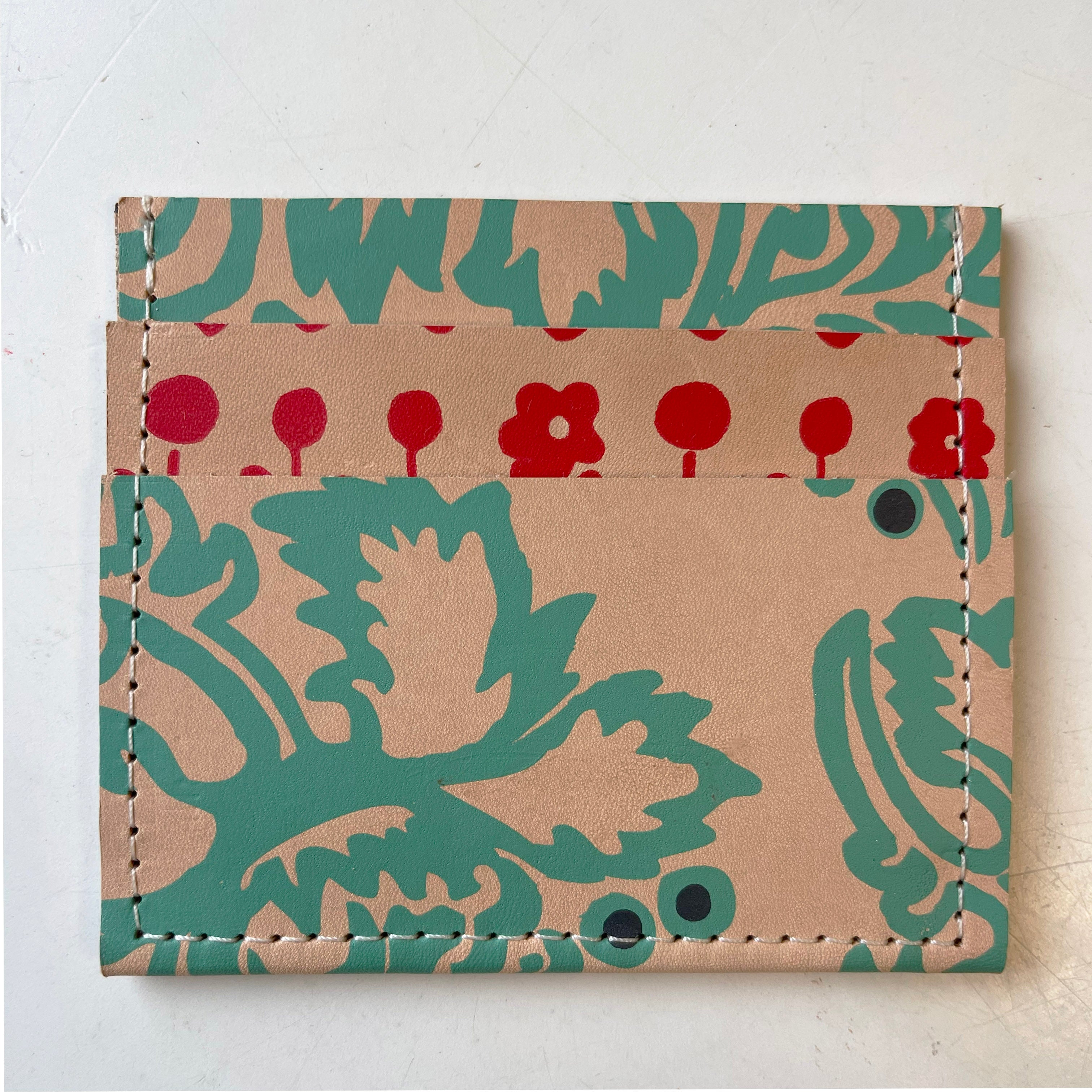 Turquoise Venus Slim Card Case Wallet