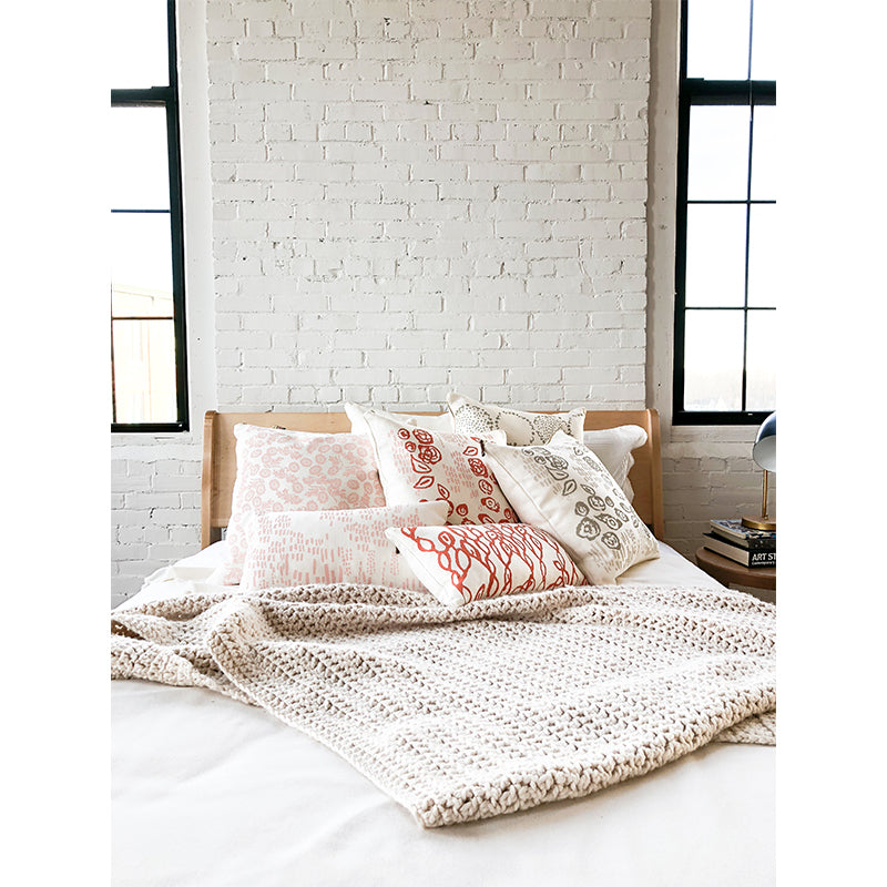 BLUSH WALLFLOWER PILLOW