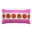 POLKA DOT HOT PINK LINEN PILLOW