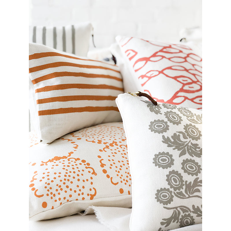 TANGERINE 6 LINE LUMBAR PILLOW