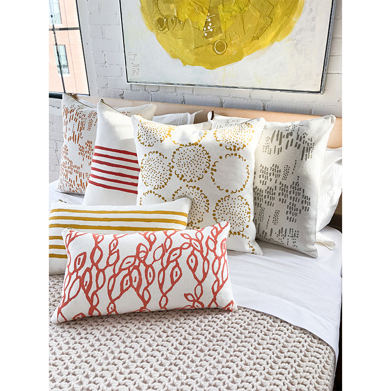 GOLD DANDELION PILLOW