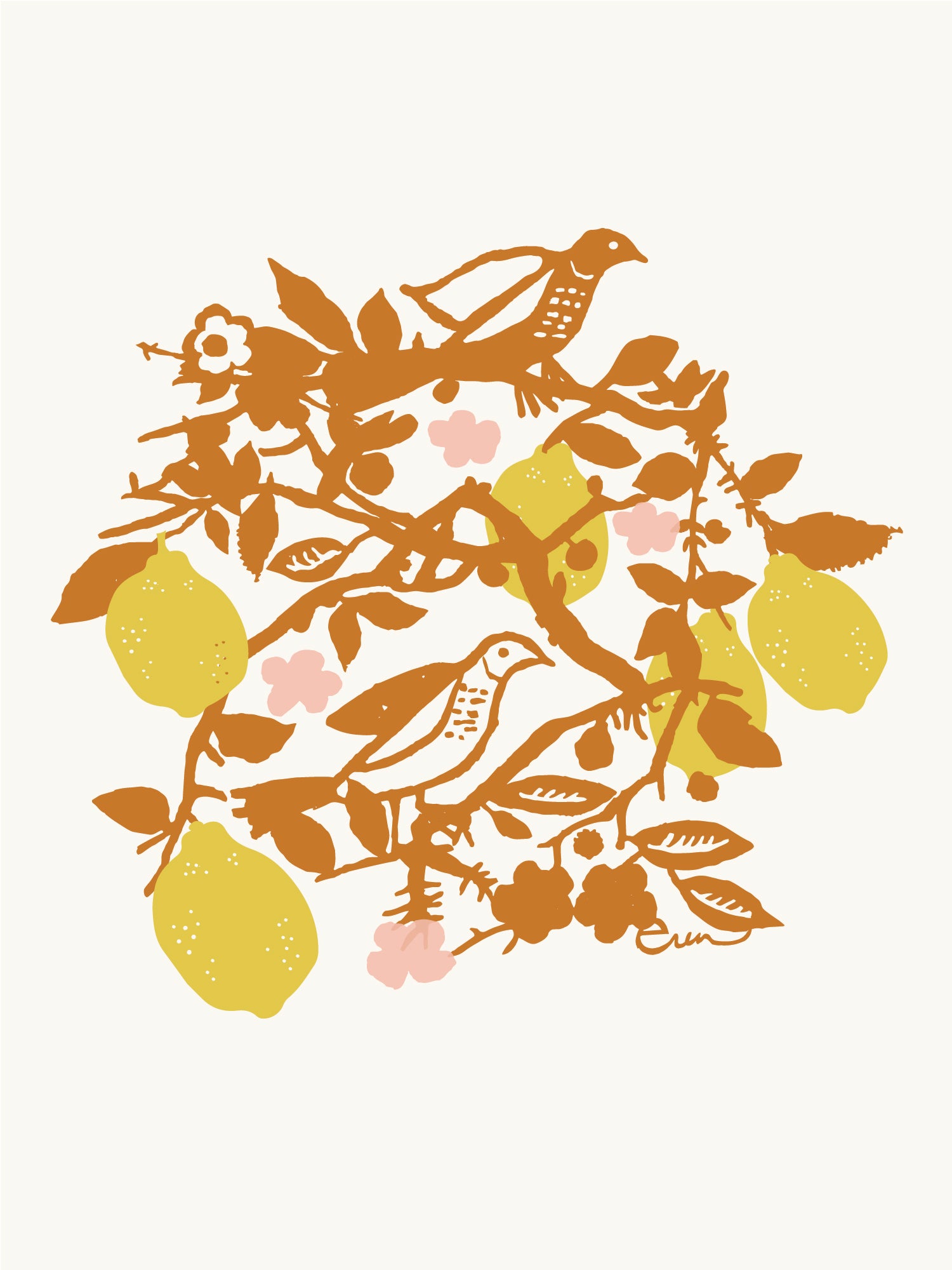 SIENNA LEMON TREE GICLEE PAPER ART PRINT