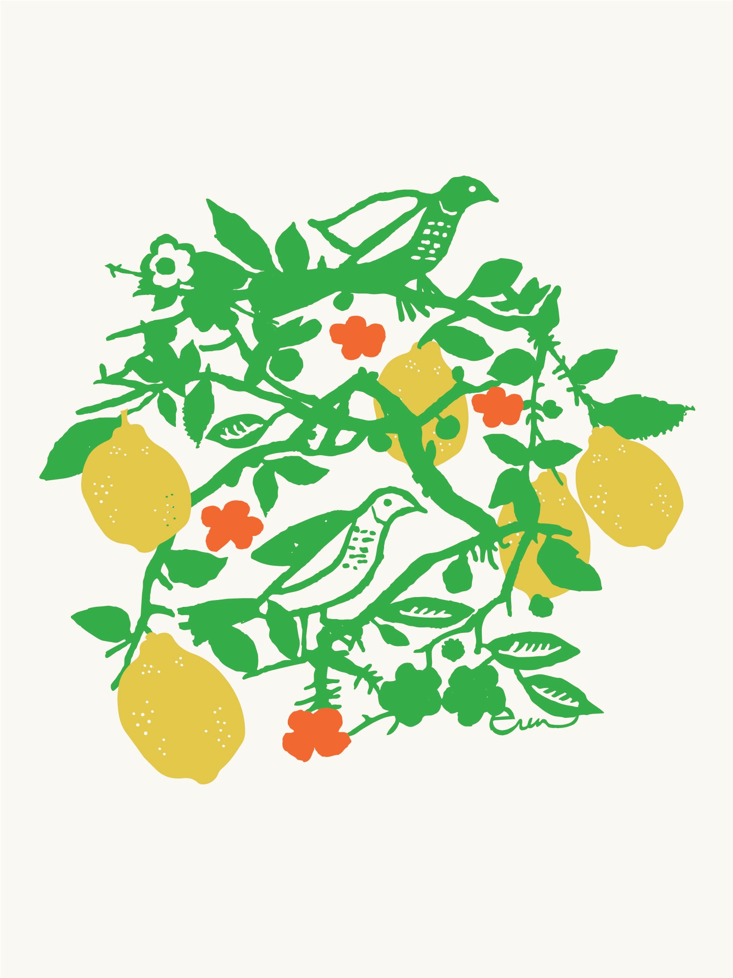 KELLY LEMON TREE GICLEE PAPER ART PRINT