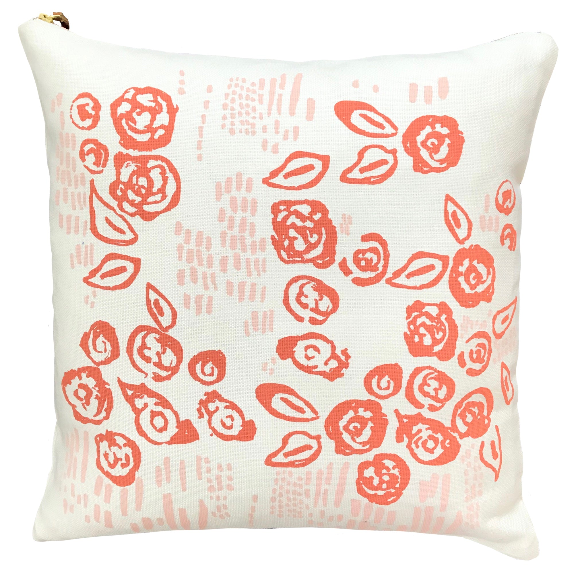 Erin Flett Coral and Blush Vivian Pillow