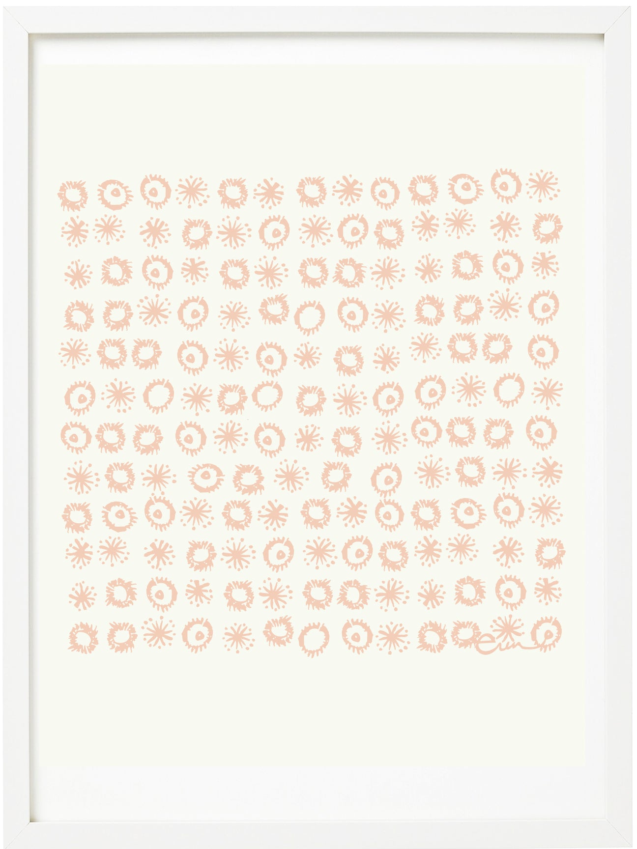 DUSTY PINK FIREWORKS GICLEE PAPER ART PRINT