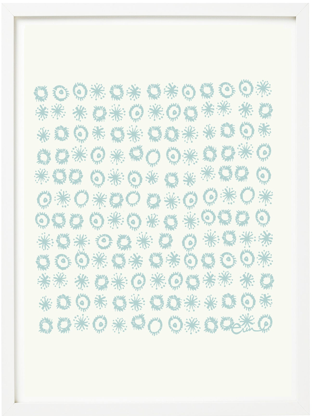 ROBINS EGG FIREWORKS GICLEE PAPER ART PRINT