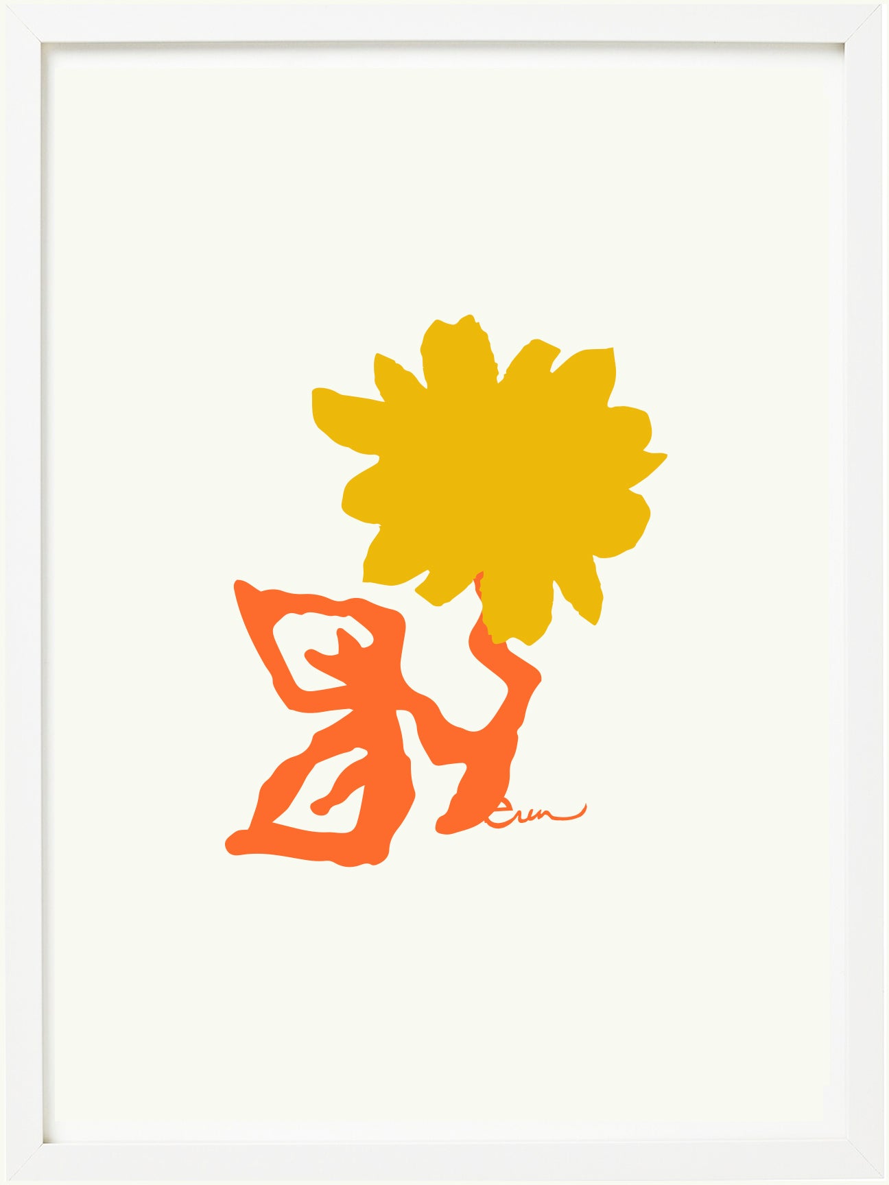 SUNNY FLOWER GICLEE PAPER ART PRINT