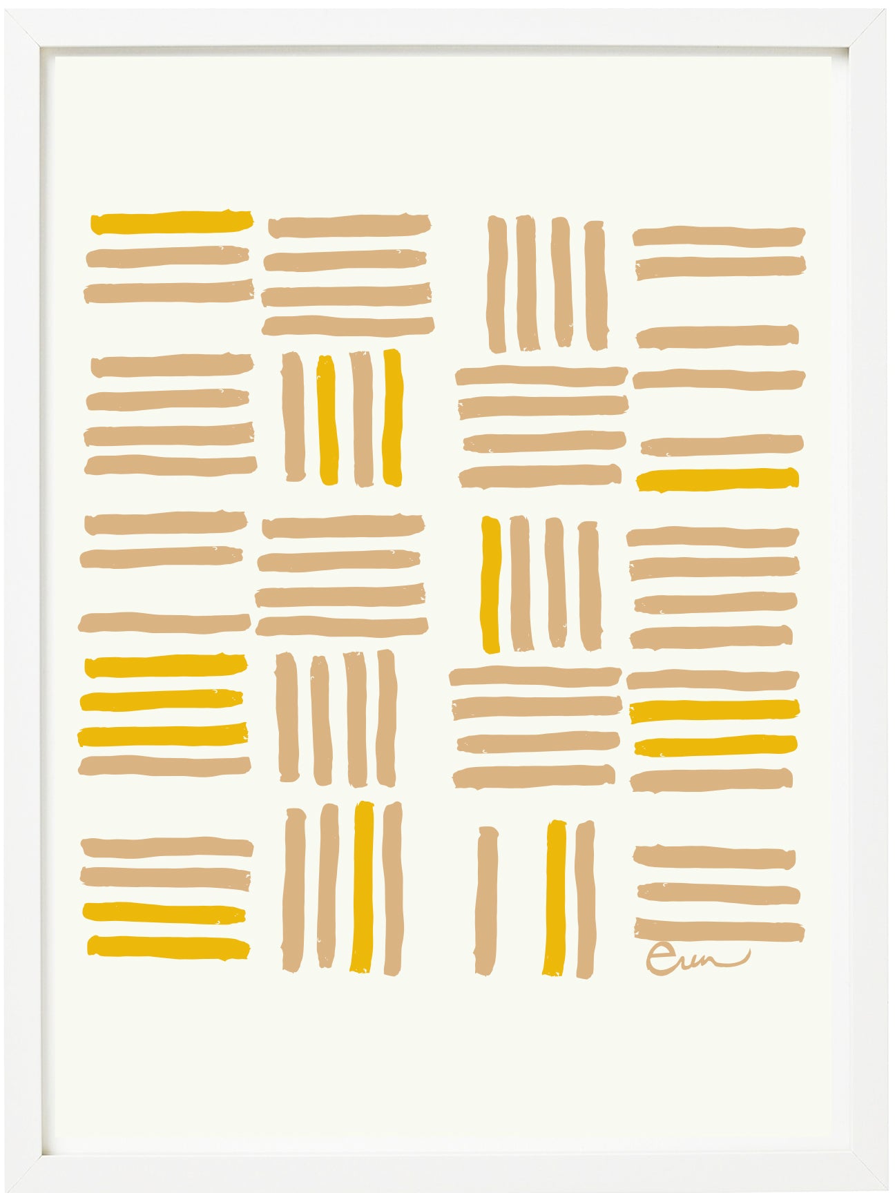 SUNNY GRID GICLEE PAPER ART PRINT
